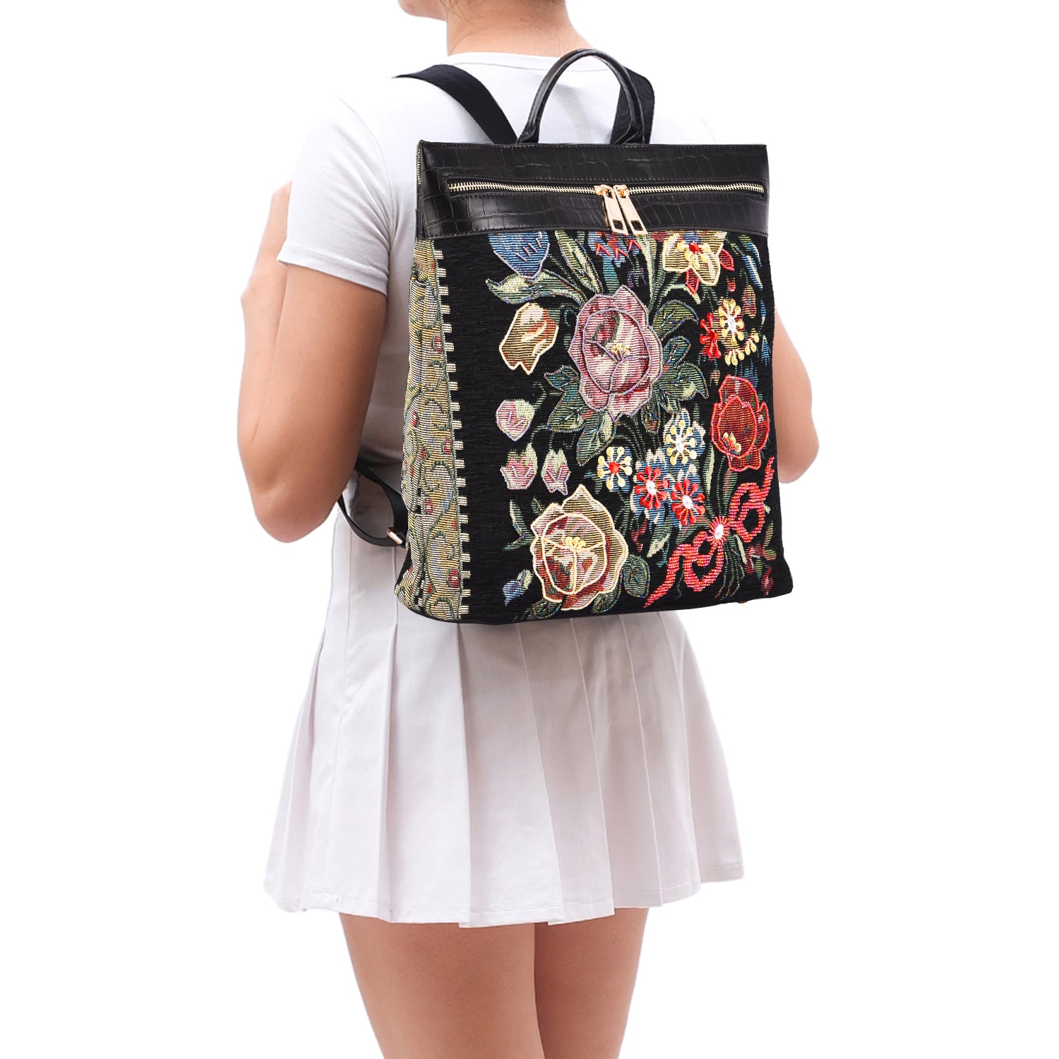 Flower Shop Hand-beaded Backpack