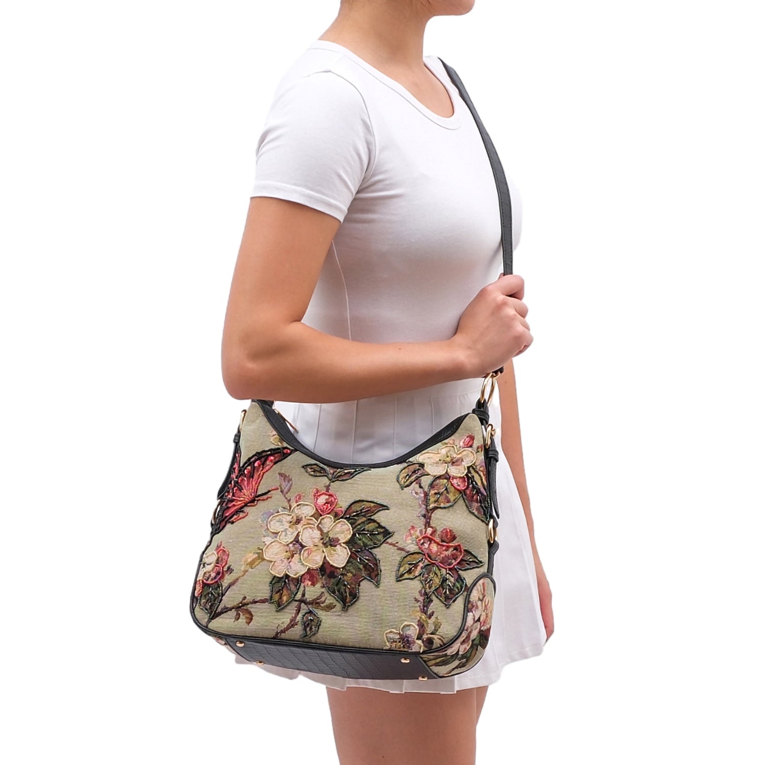 Butterfly Hand Beaded Hobo - Mellow World
