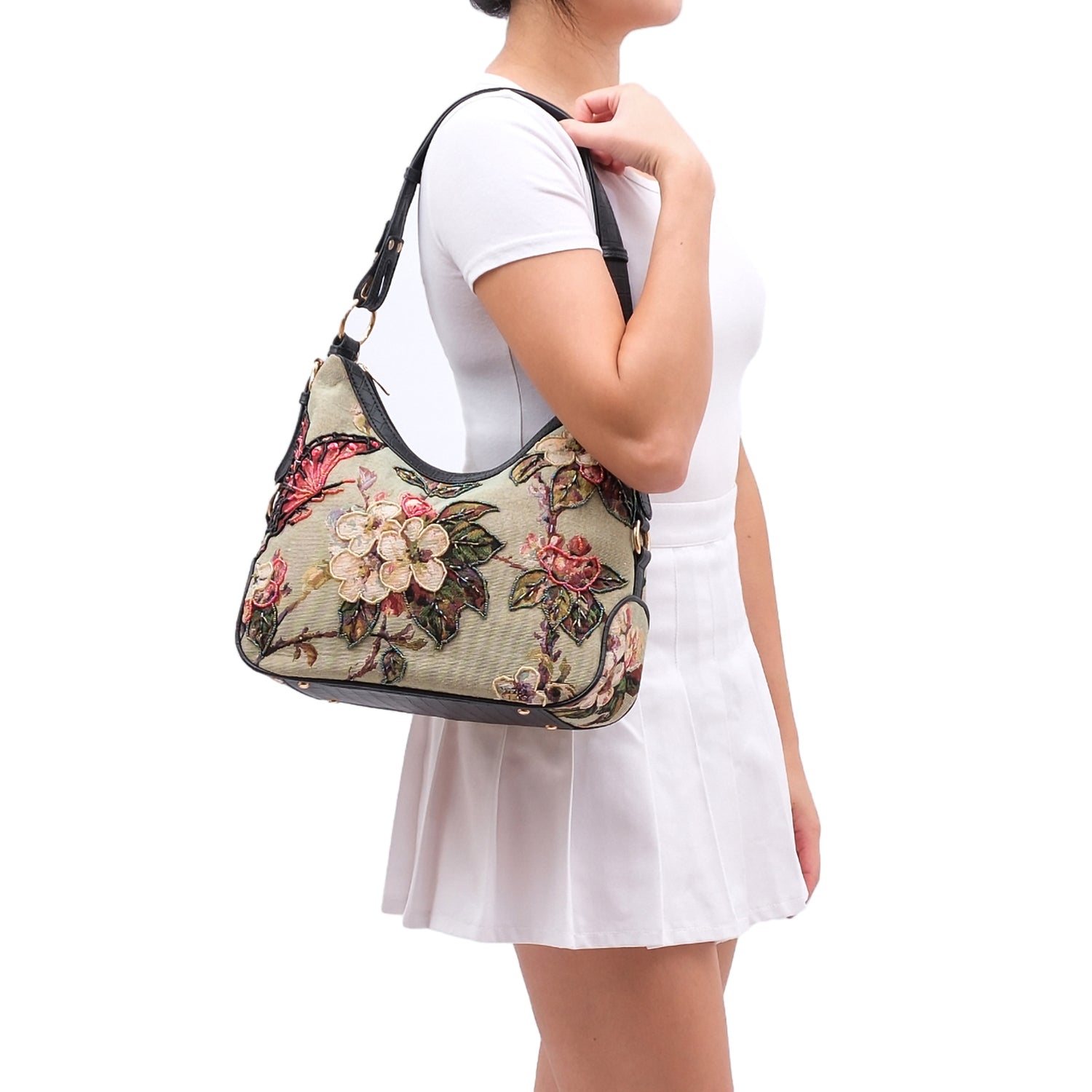 Butterfly Hand Beaded Hobo - Mellow World
