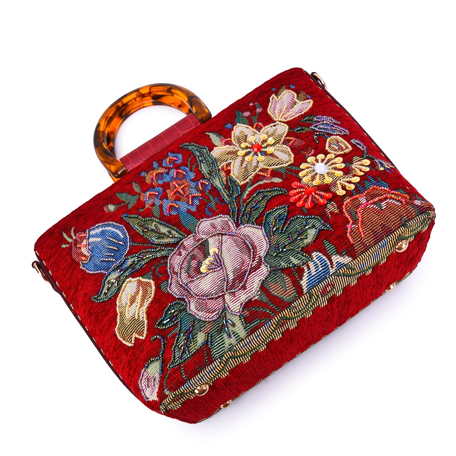Daphne Hand-Beaded Crossbody Bag