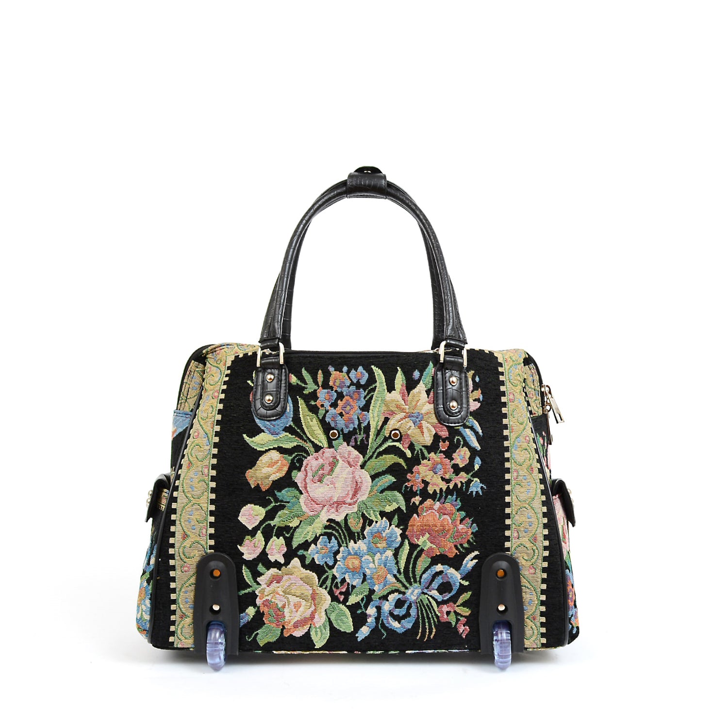 Flower Shop Hand Beaded Rolling Tote - Mellow World