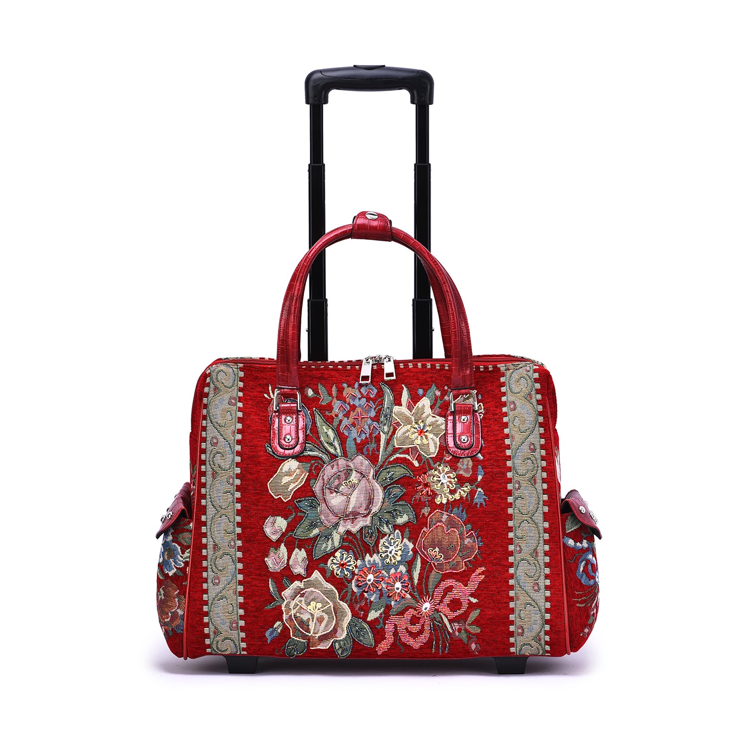 Flower Shop Hand Beaded Rolling Tote - Mellow World