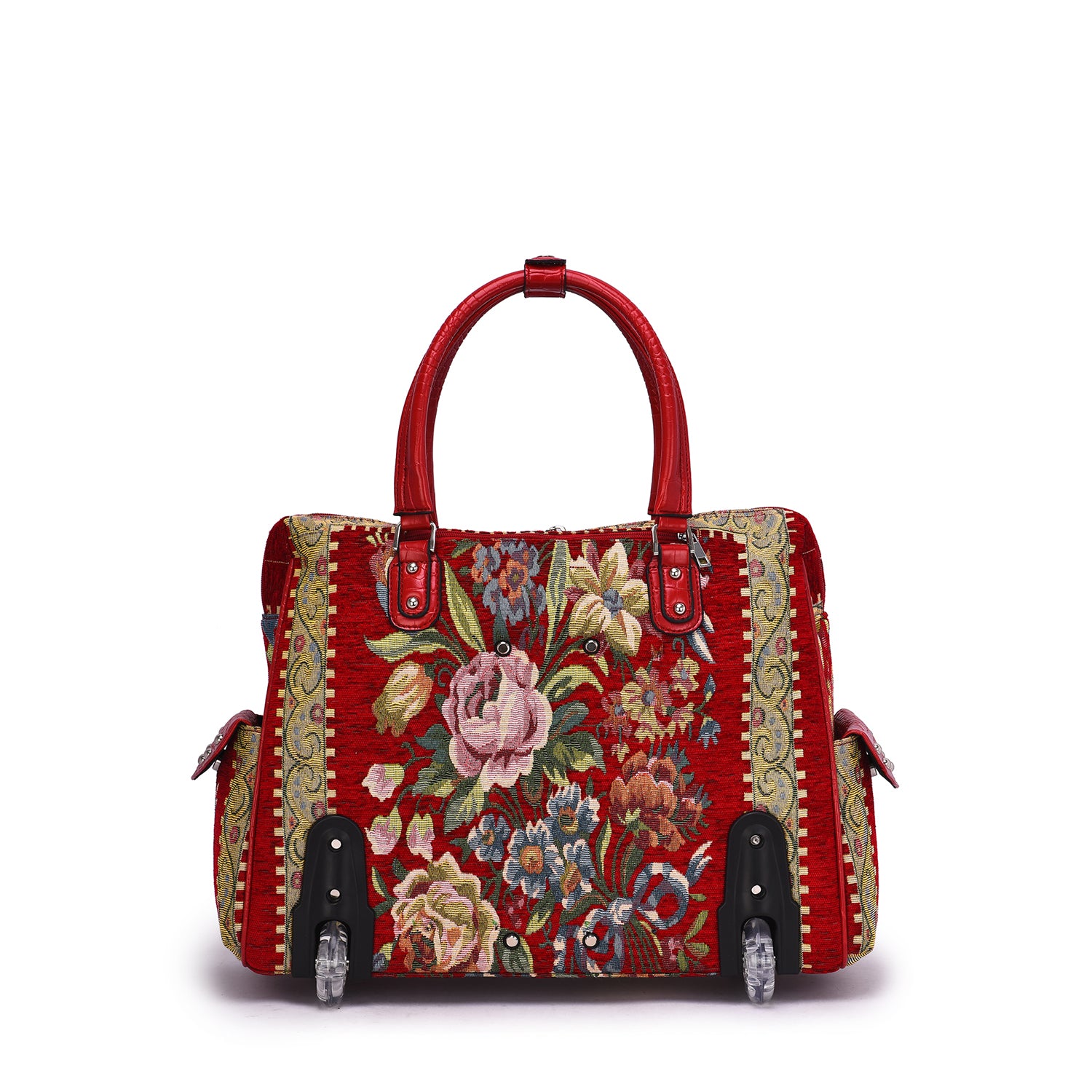 Flower Shop Hand Beaded Rolling Tote - Mellow World