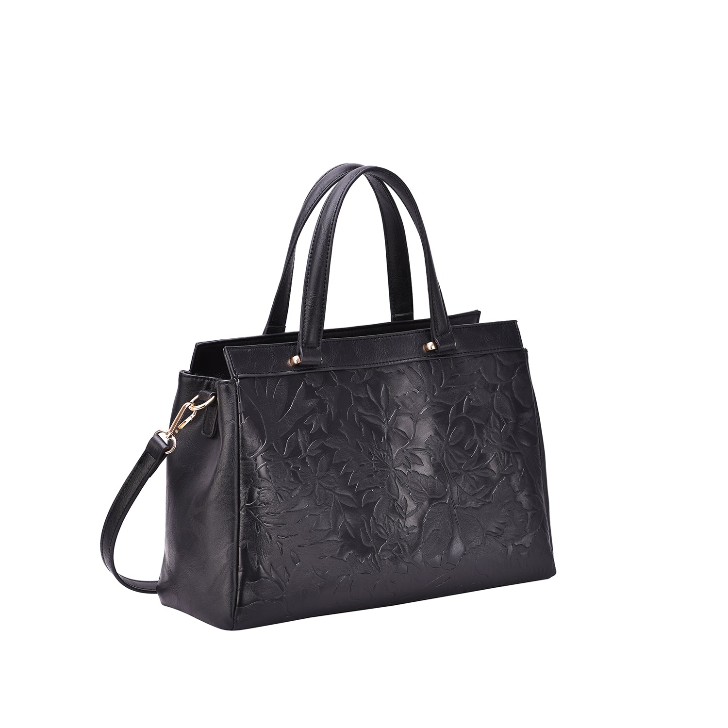 Salome Embossed Floral Satchel - Mellow World