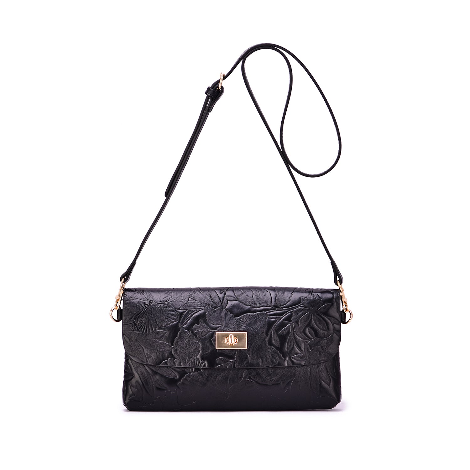 Sarita Embossed Floral Crossbody - Mellow World