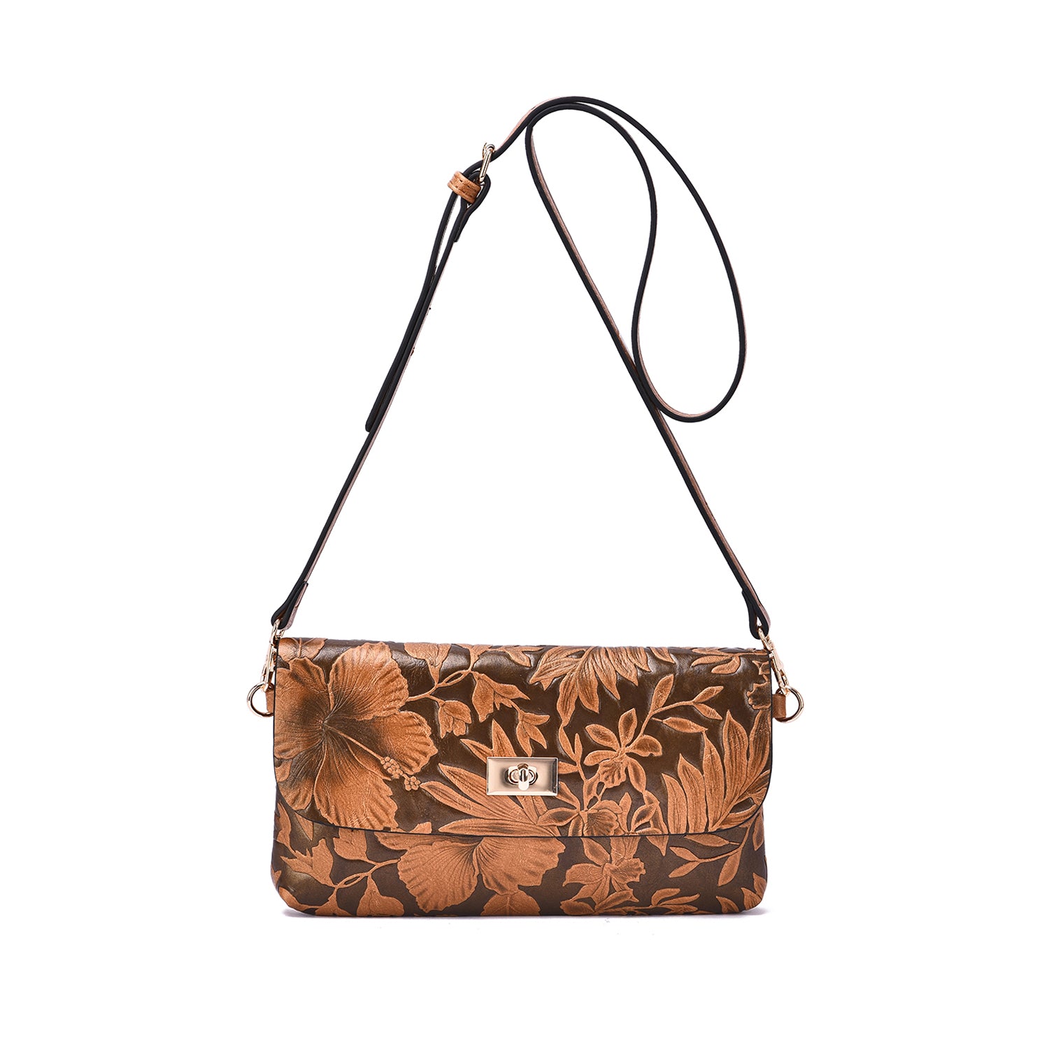 Sarita Embossed Floral Crossbody - Mellow World