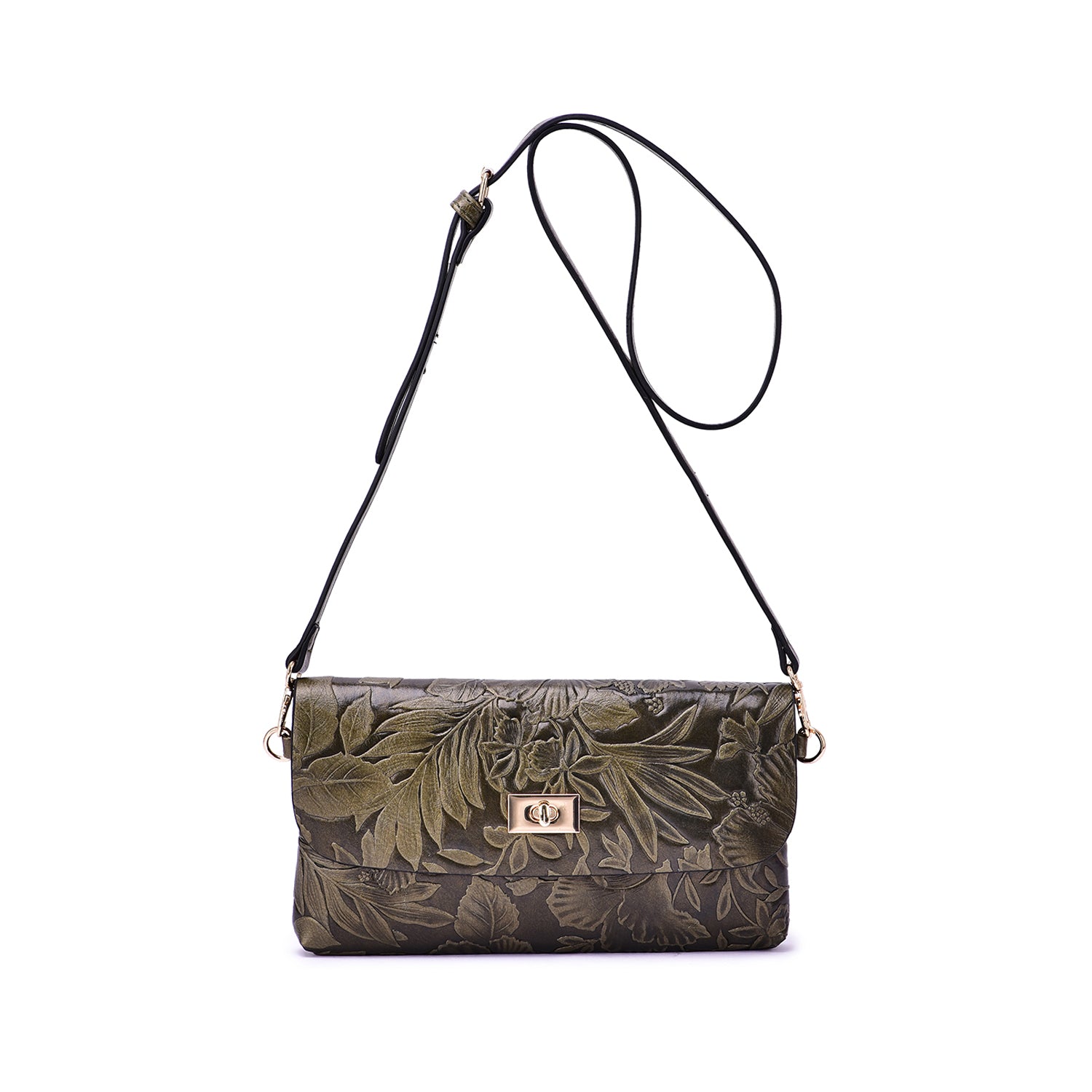 Sarita Embossed Floral Crossbody - Mellow World