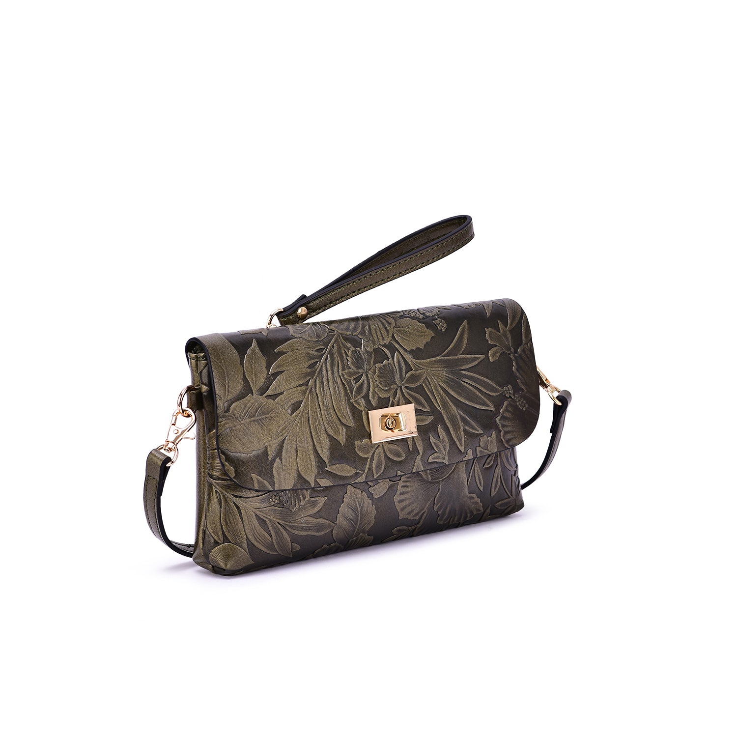 Sarita Embossed Floral Crossbody - Mellow World