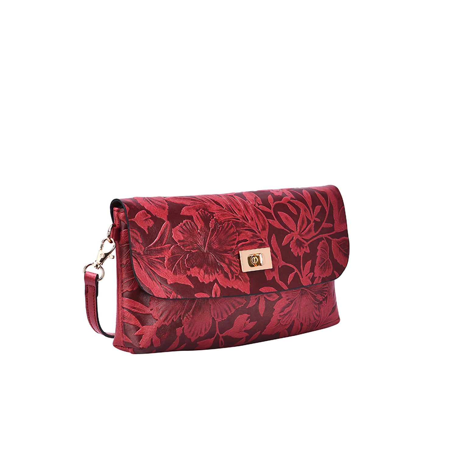 Sarita Embossed Floral Crossbody - Mellow World