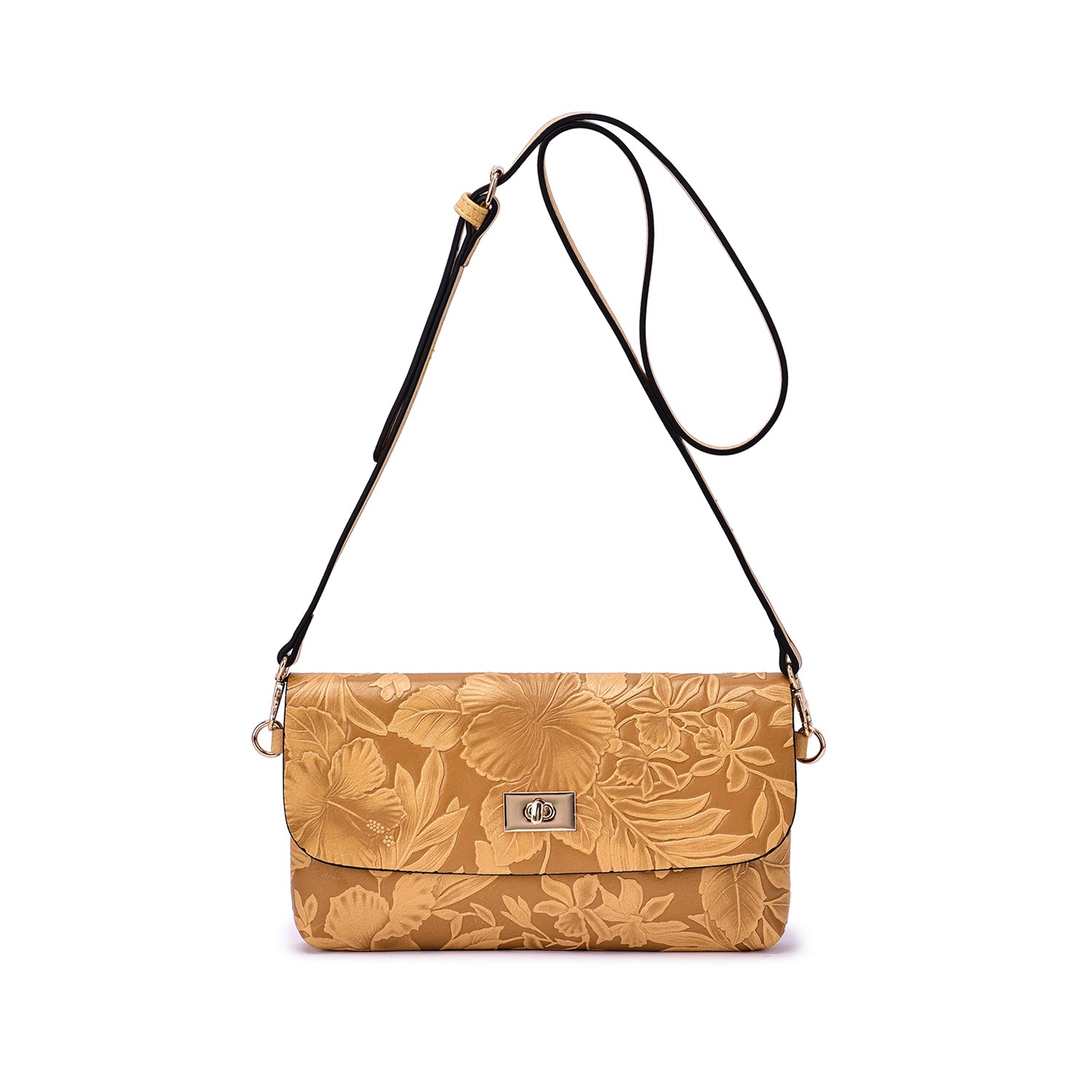 Sarita Embossed Floral Crossbody - Mellow World