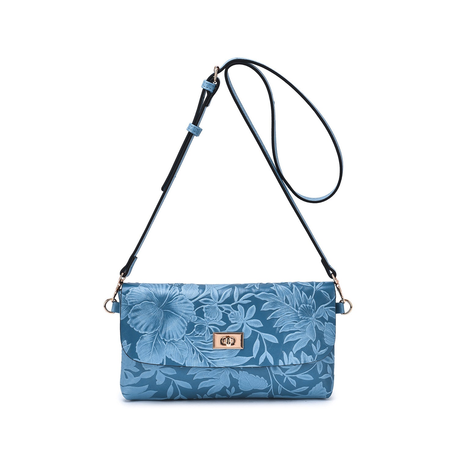 Sarita Embossed Floral Crossbody - Mellow World