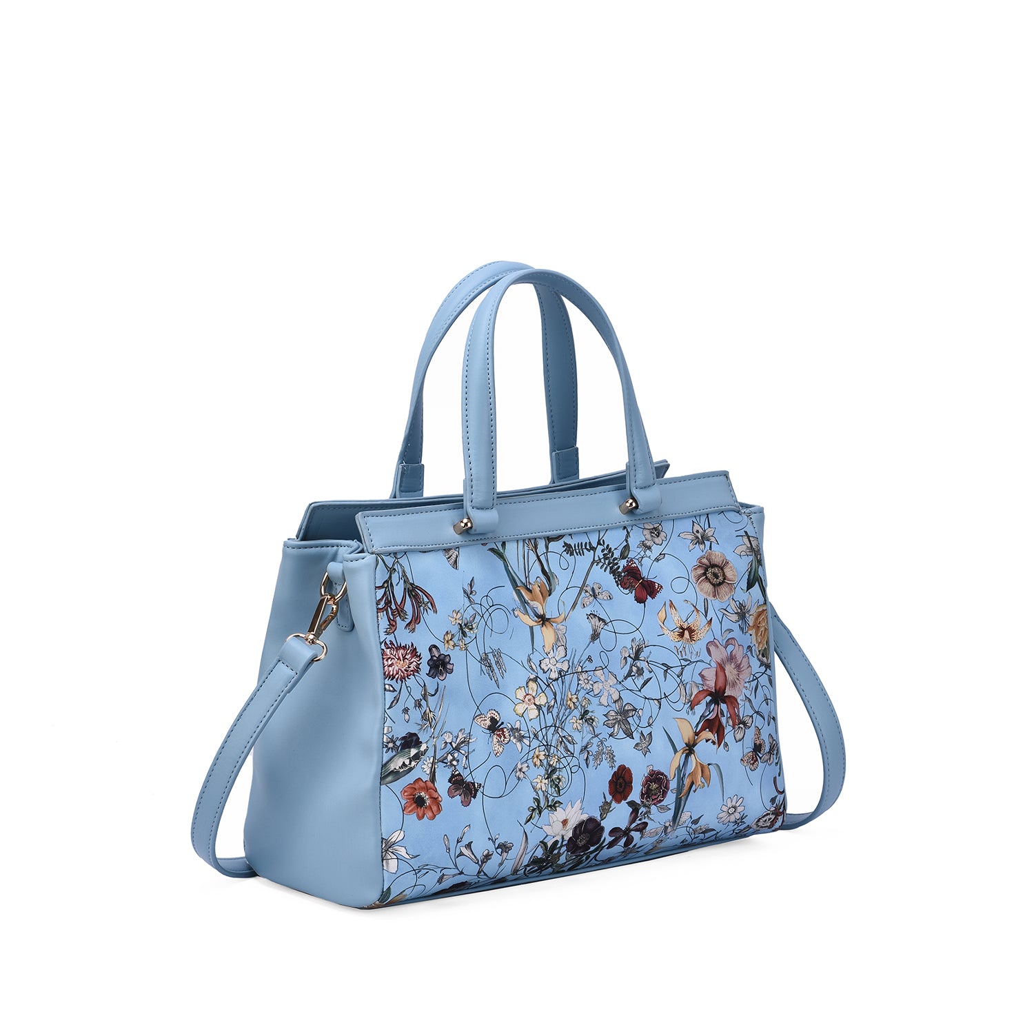 Stellan Floral Print Satchel