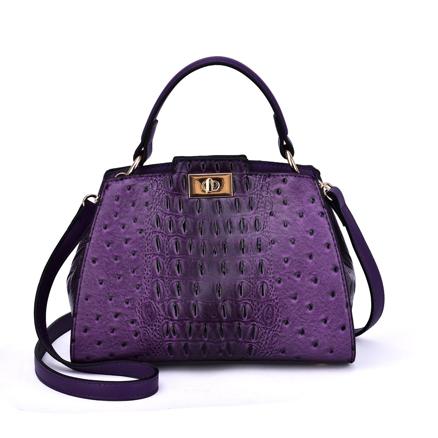 Ozzie Ostrich Embossed Crossbody - Mellow World