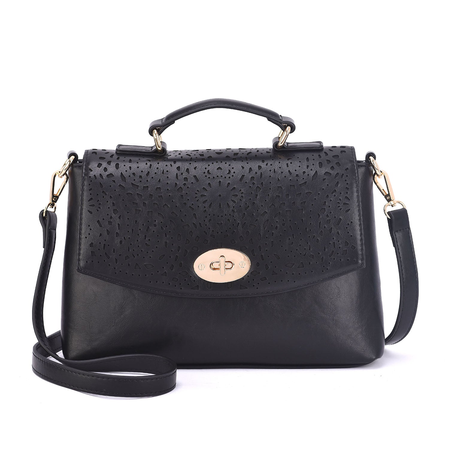 Quinn Perforated Crossbody