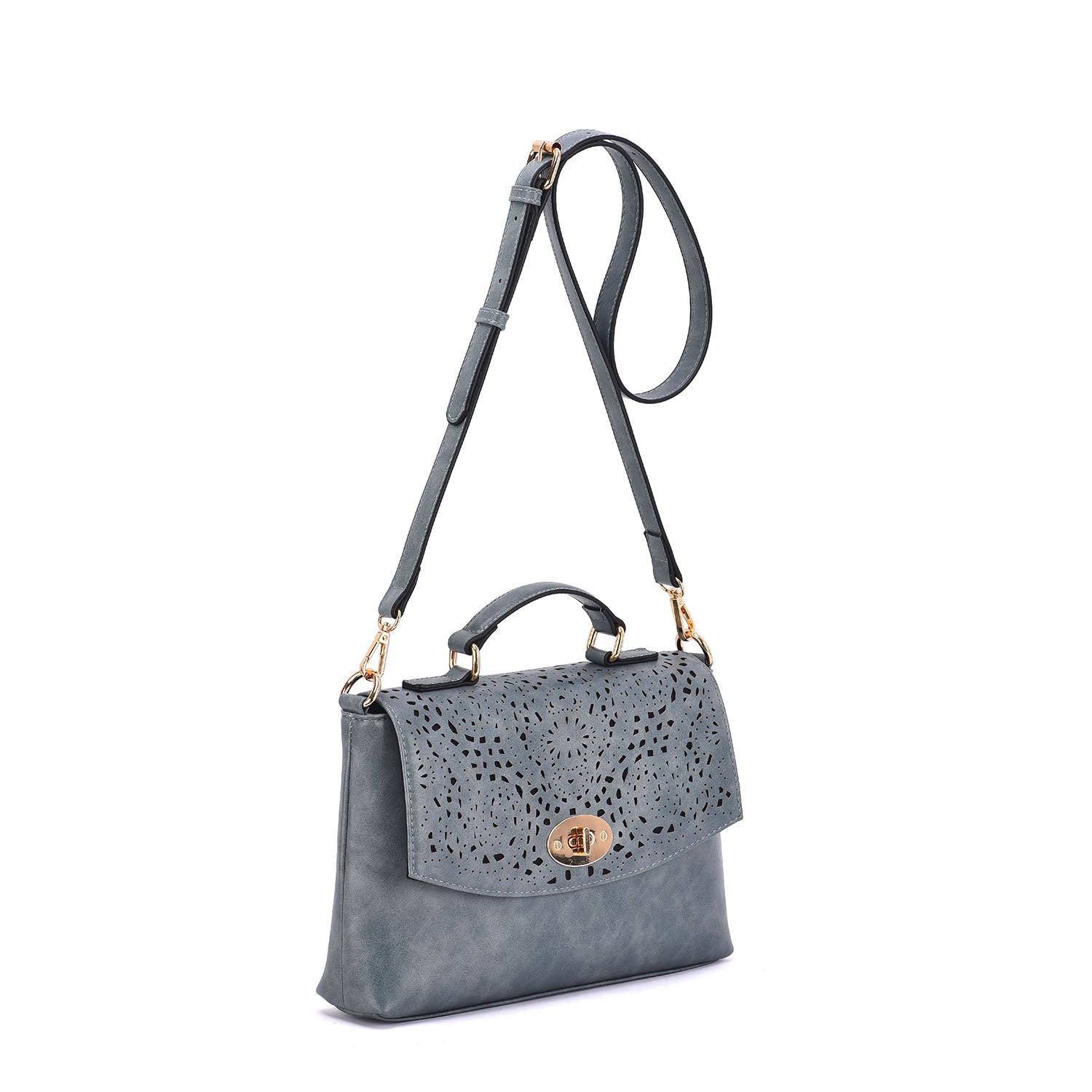 Quinn Perforated Crossbody