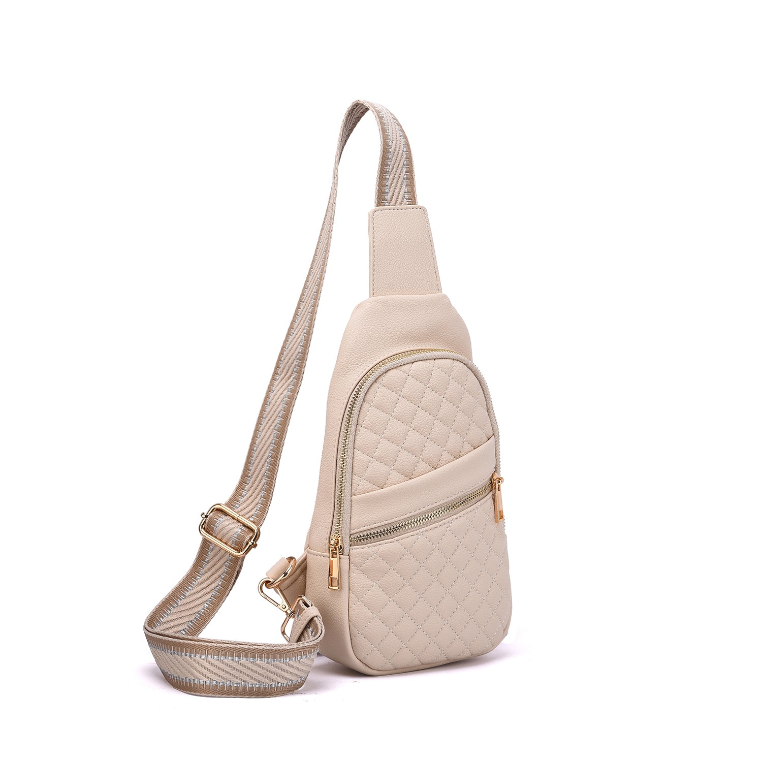 Adeline Quilted Sling Bag with Adjustable Strap - Mellow World