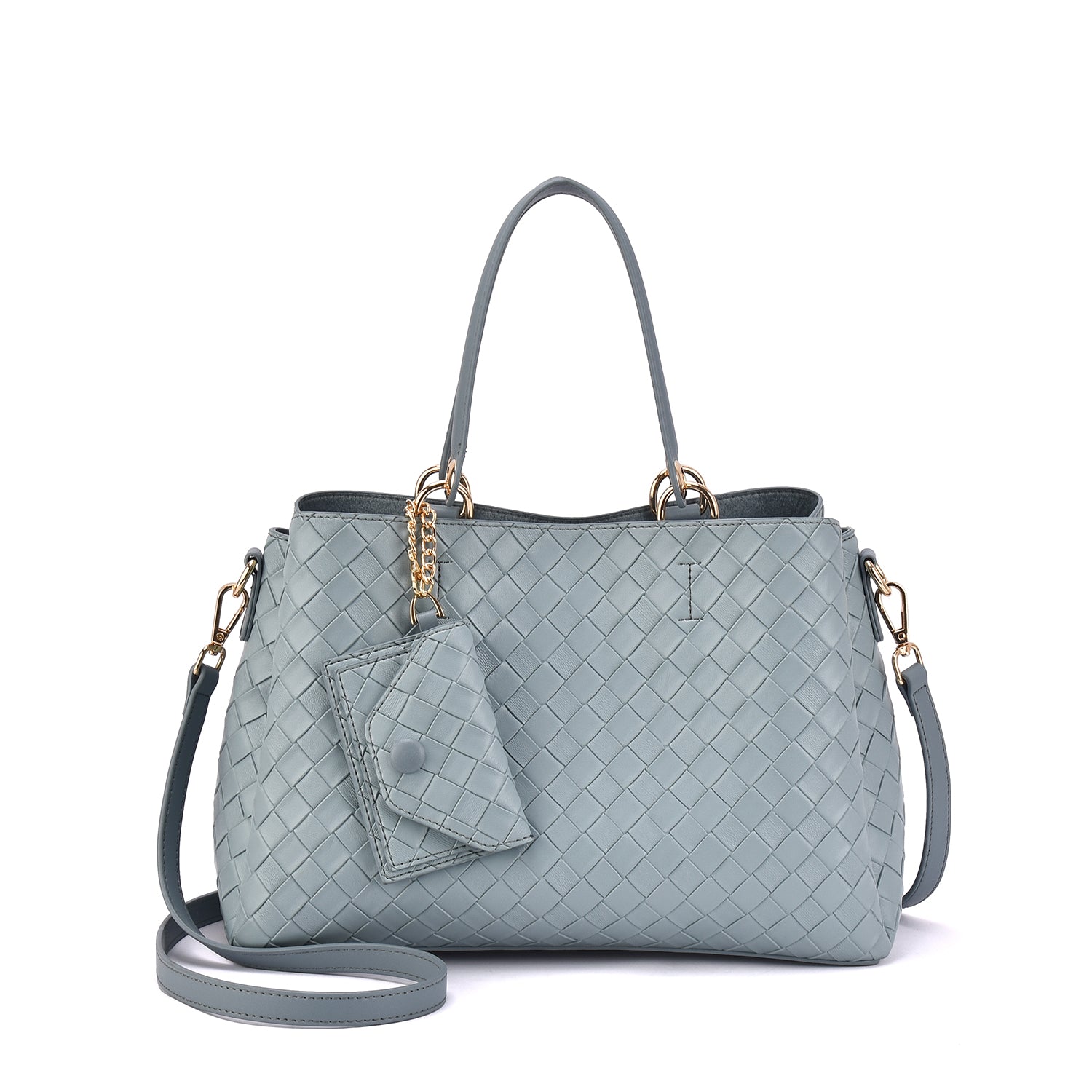 Maeve Woven Embossed Satchel - Mellow World