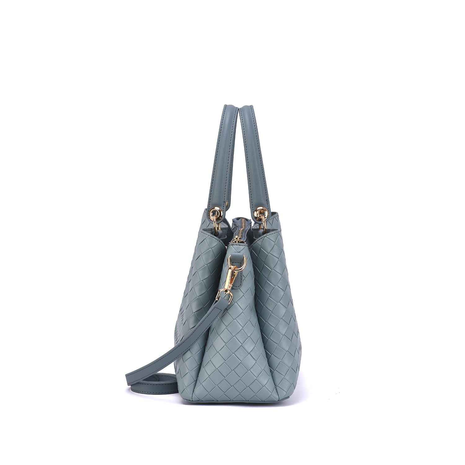 Maeve Woven Embossed Satchel - Mellow World