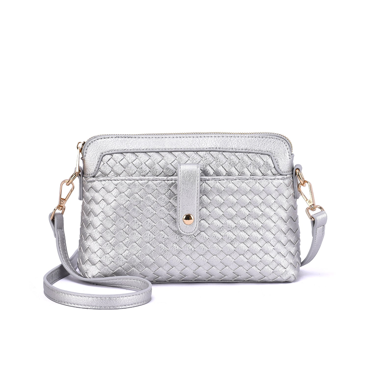 Isla Woven Embossed Crossbody Bag