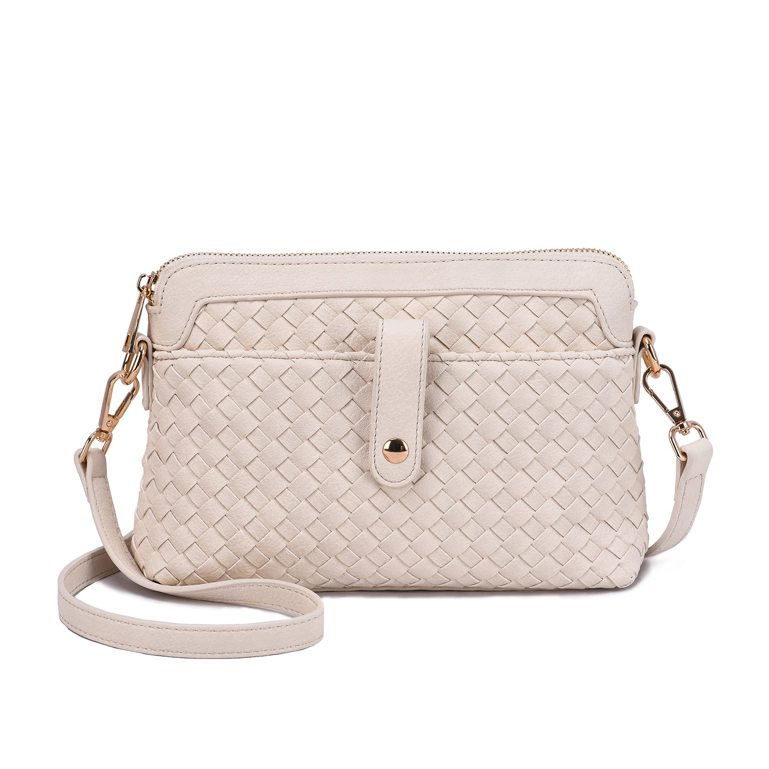 Isla Woven Embossed Crossbody Bag - Mellow World
