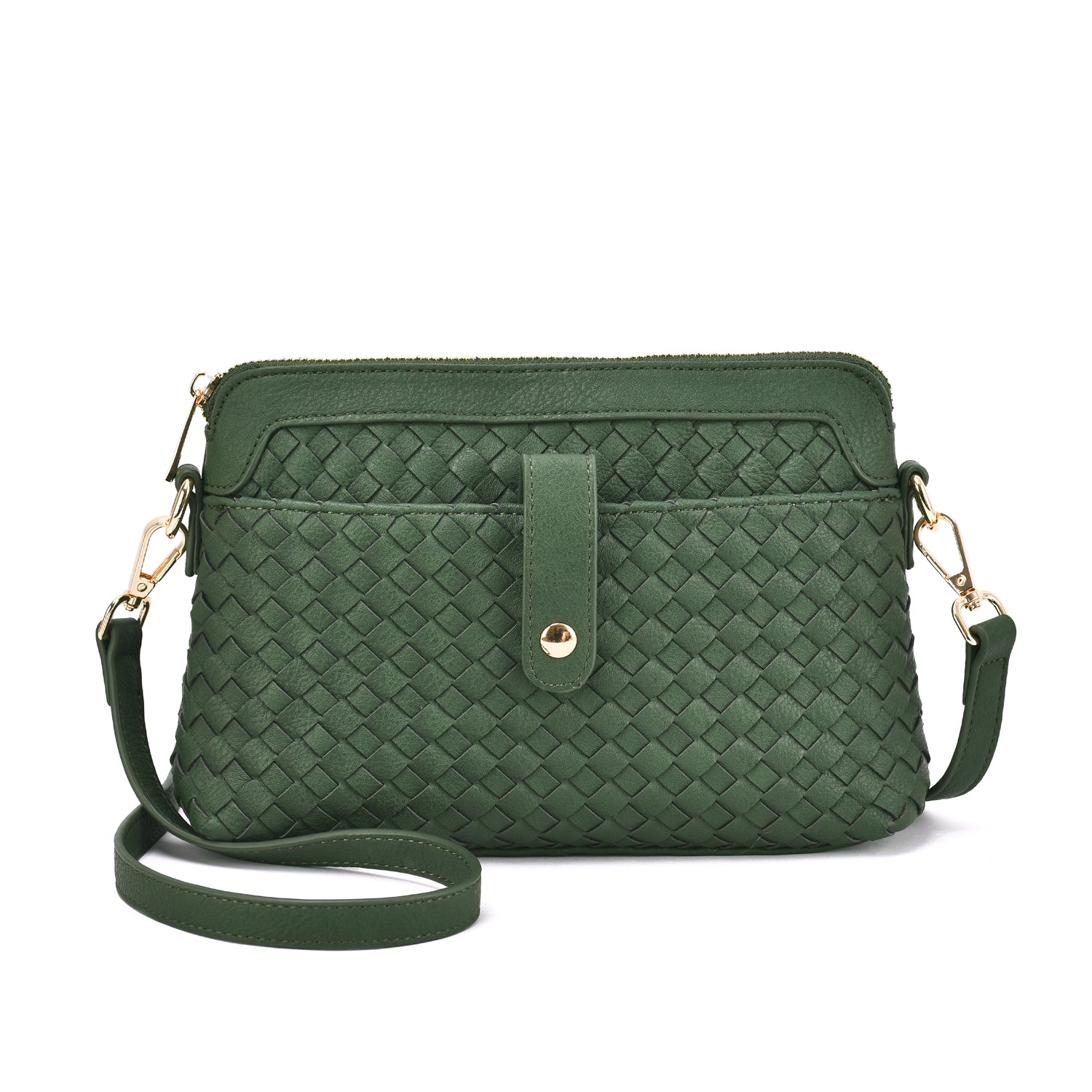 Isla Woven Embossed Crossbody Bag - Mellow World
