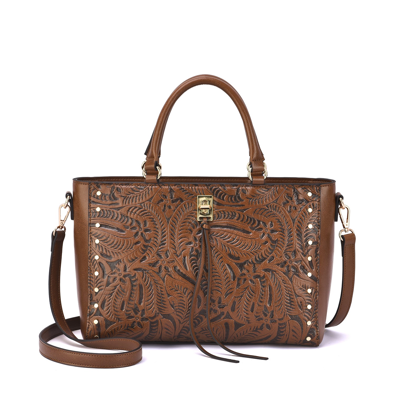 Micah Tooled Satchel
