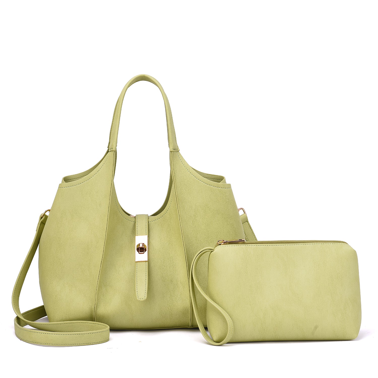 Charlie Washed Shoulder Bag with Pouch