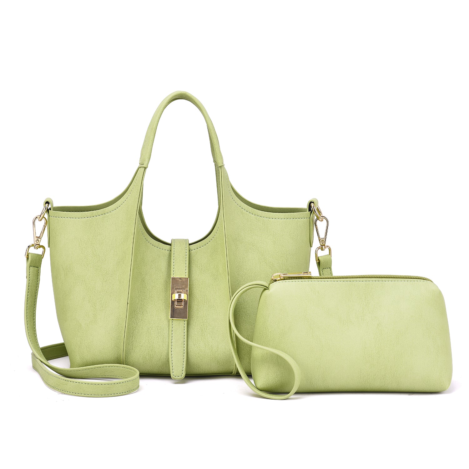 Charlie Washed Shoulder Bag with Pouch