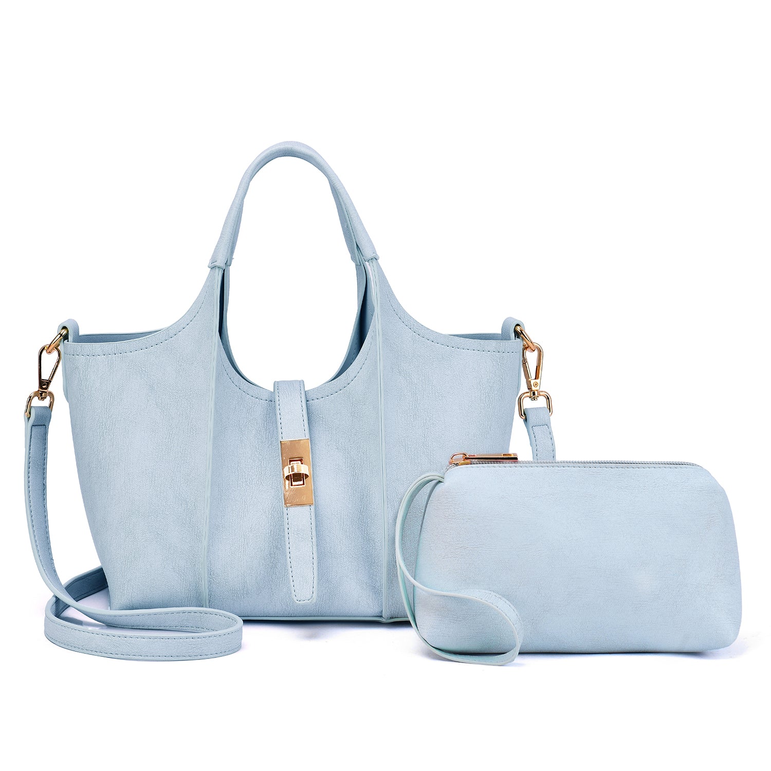 Charlie Washed Shoulder Bag with Pouch - Mellow World