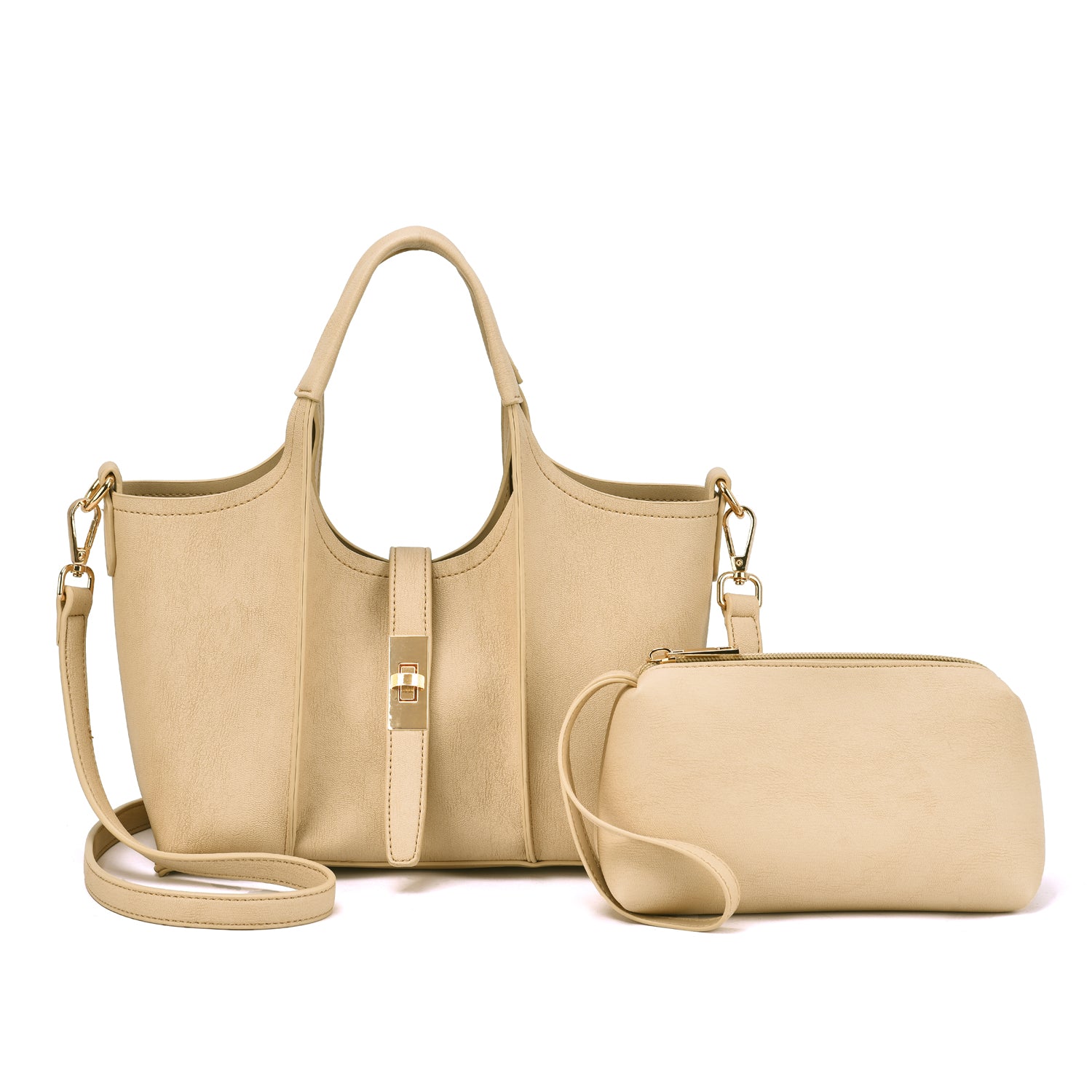 Charlie Washed Shoulder Bag with Pouch - Mellow World