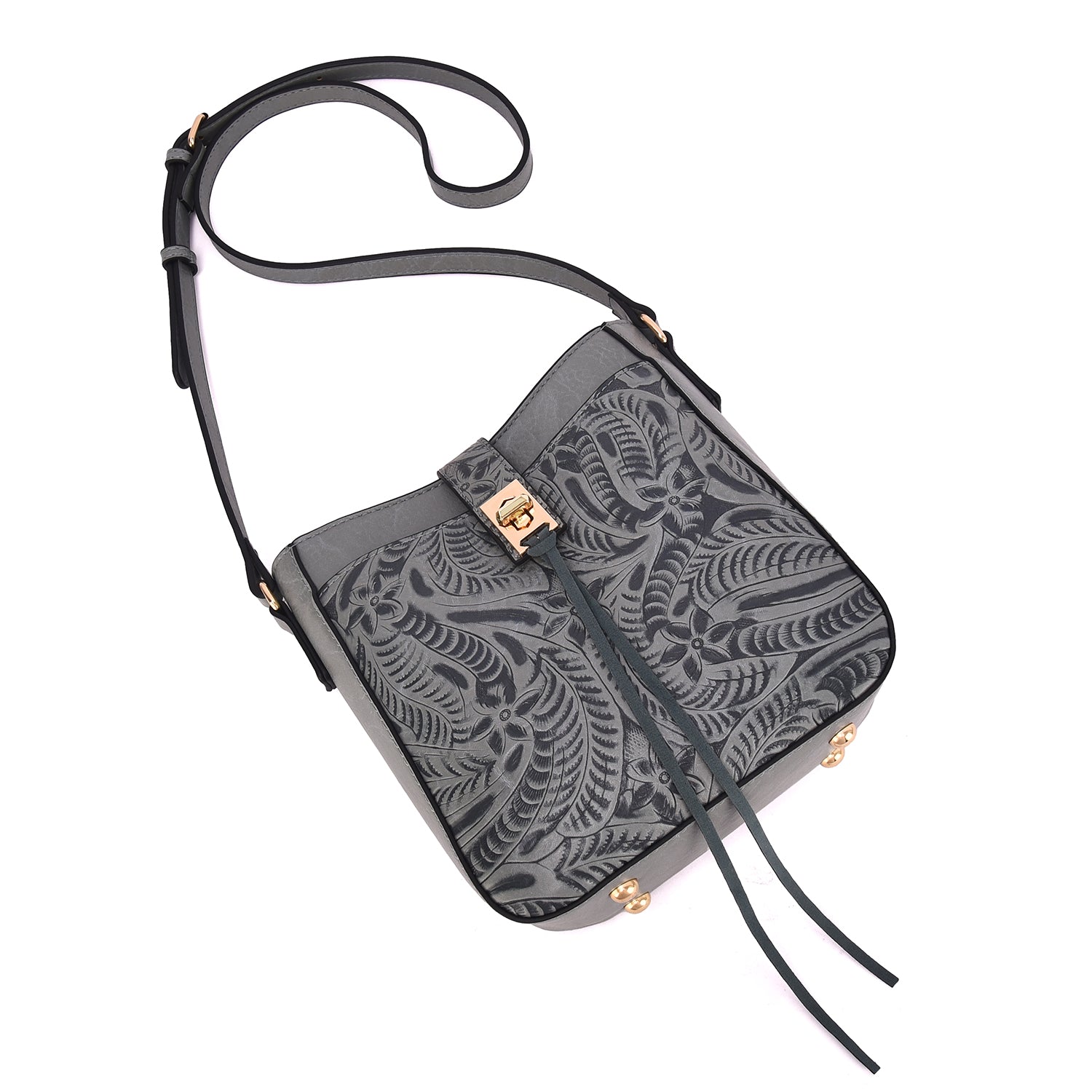 Mikey Tooled Crossbody