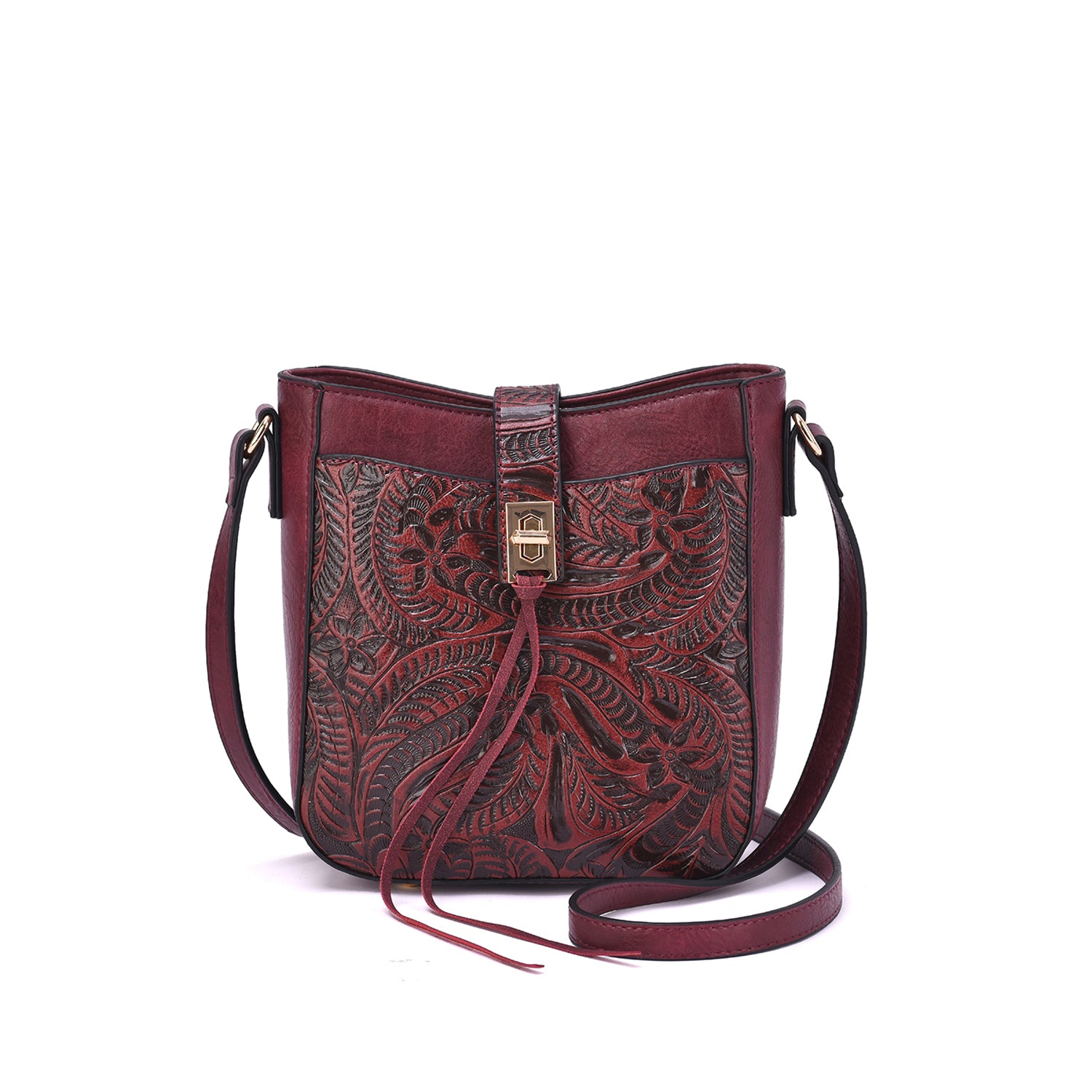 Mikey Tooled Crossbody - Mellow World