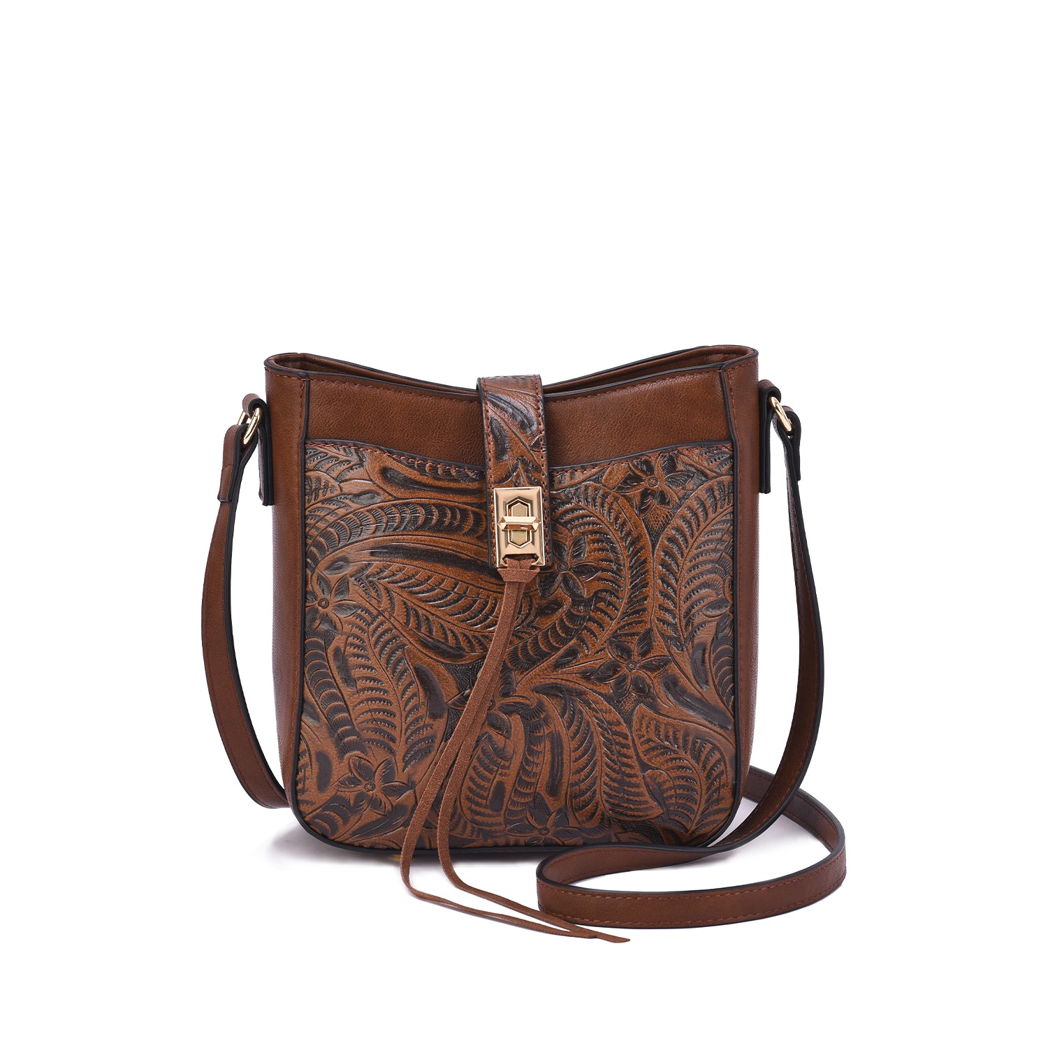 Mikey Tooled Crossbody - Mellow World