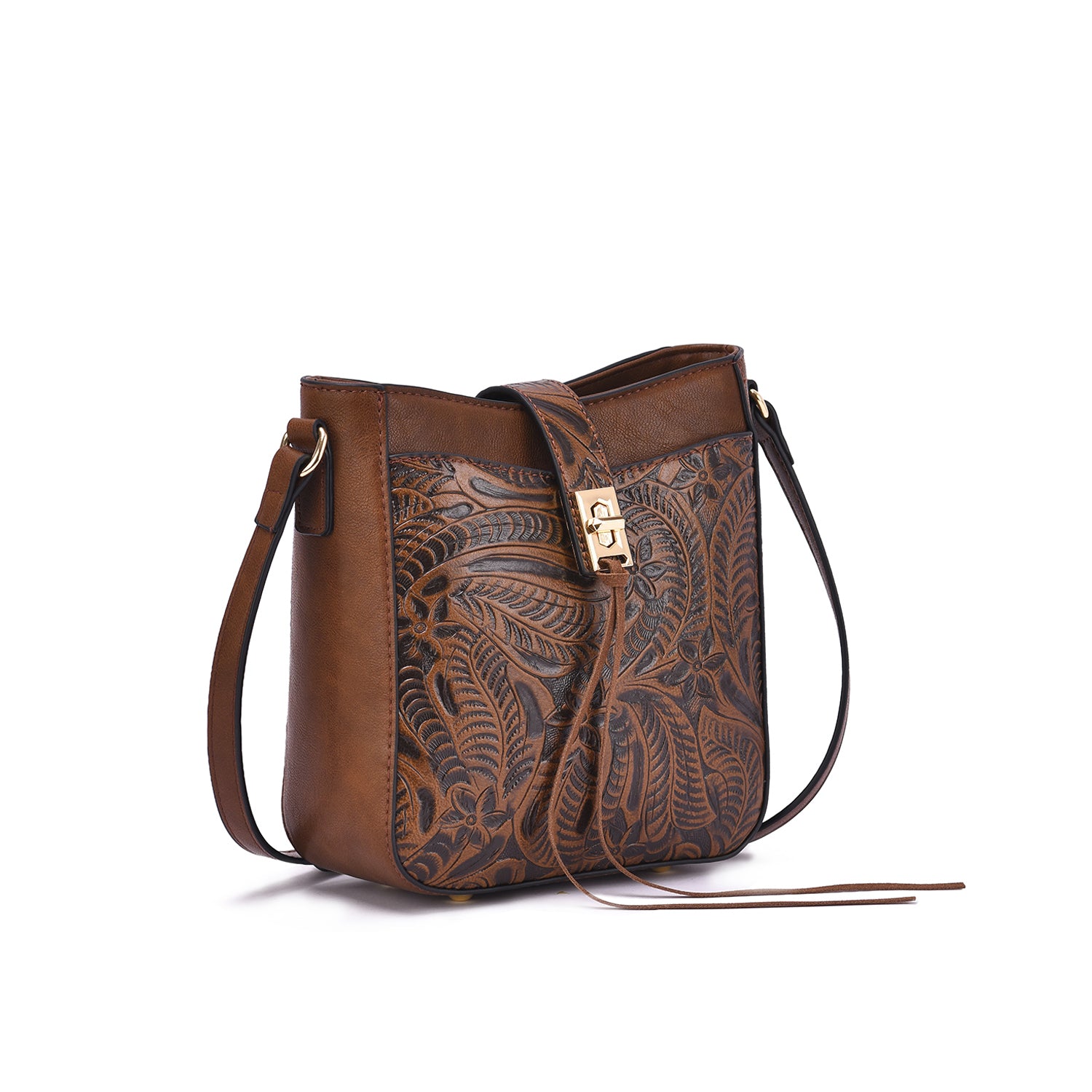 Mikey Tooled Crossbody - Mellow World