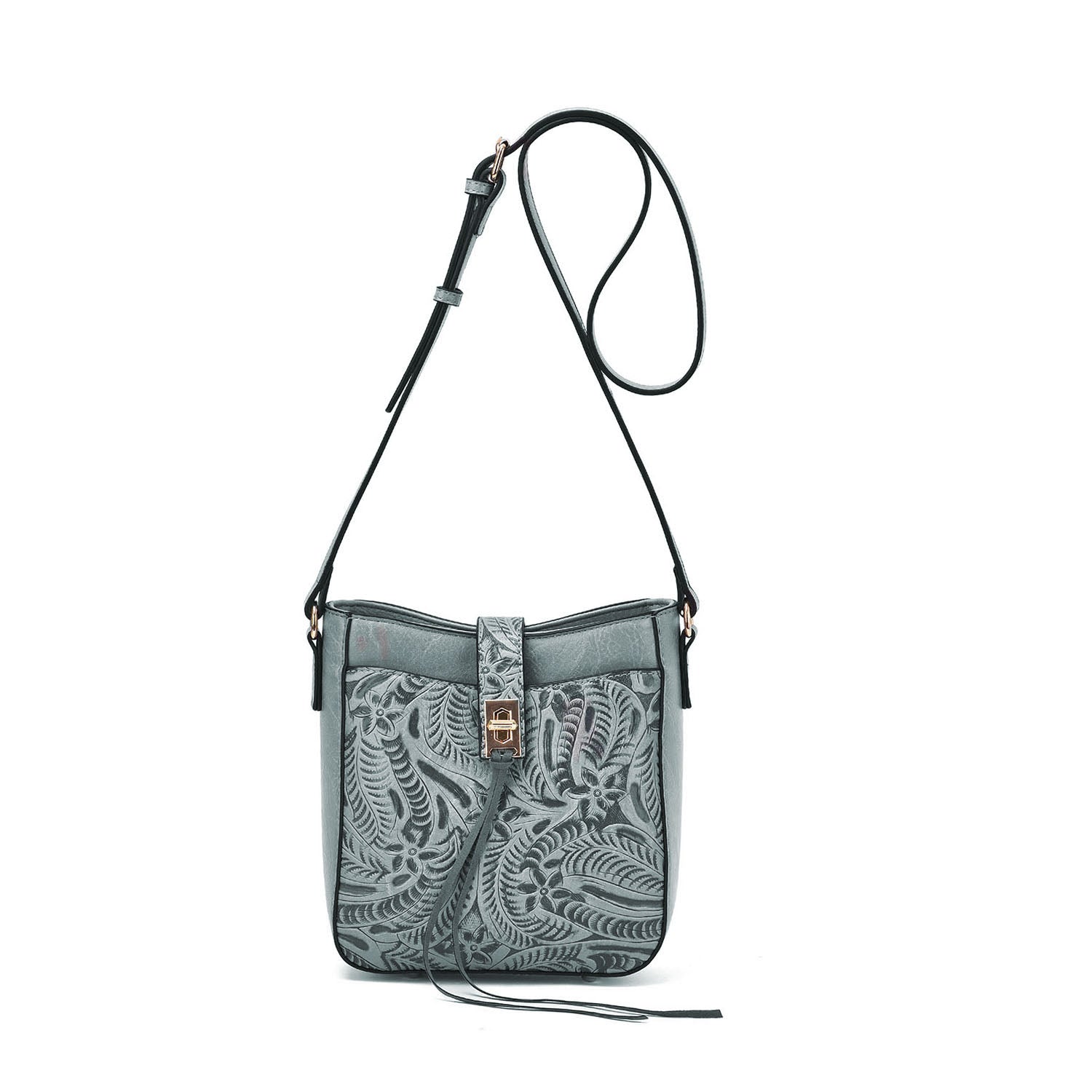 Mikey Tooled Crossbody - Mellow World
