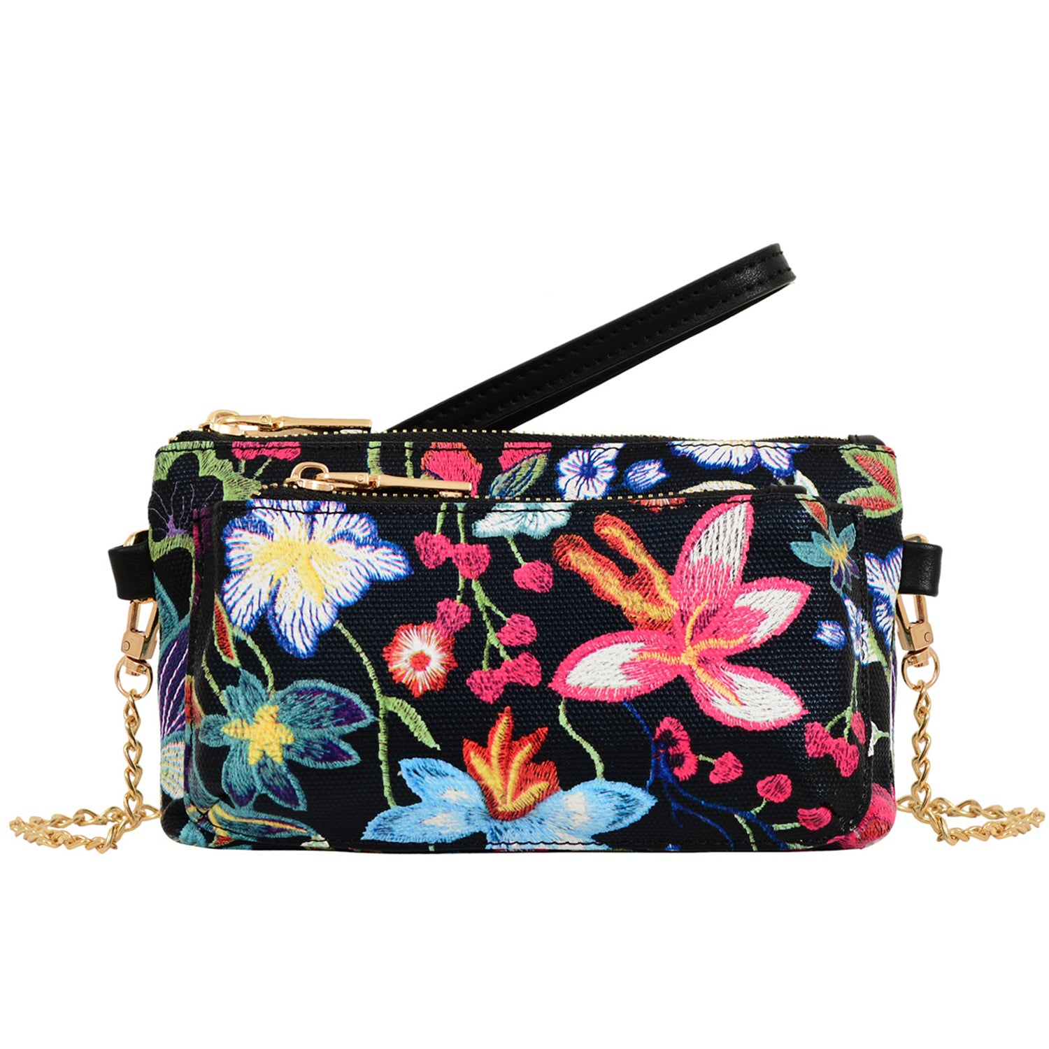 Primerose Floral Patterned Wristlet
