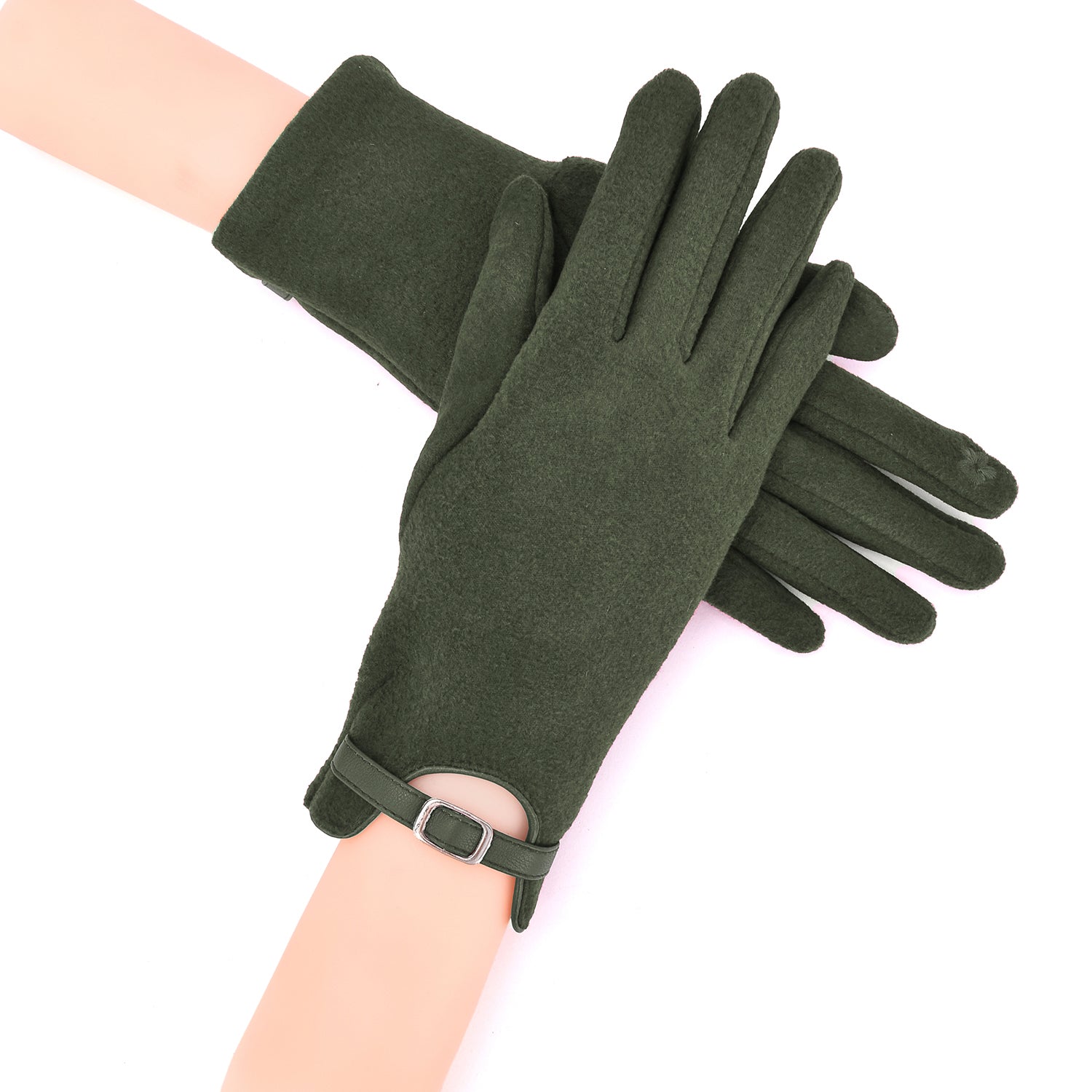 Women's Gloves with Belted Cuff - Mellow World