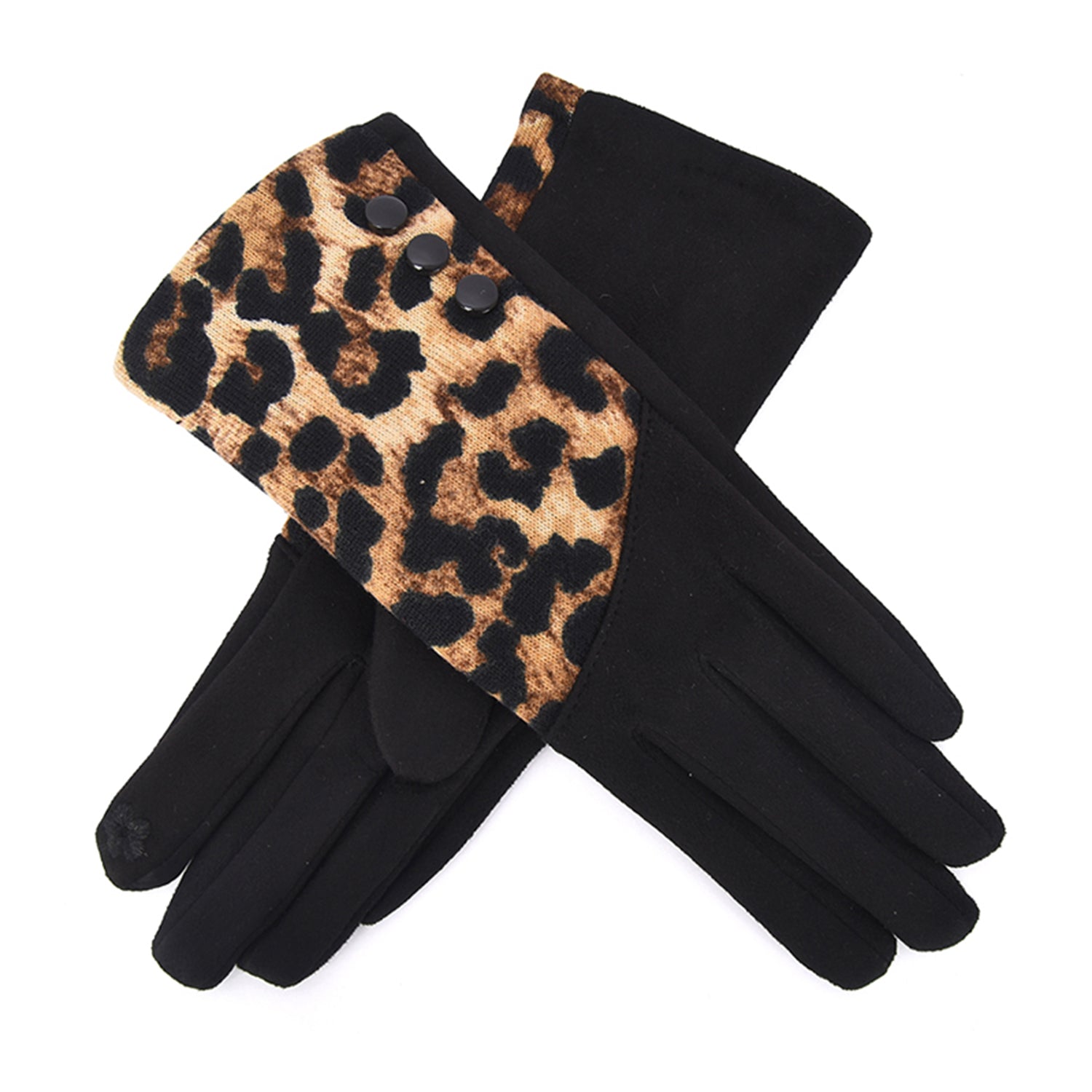 Nya Warm Winter Gloves Featuring Leopard Print - Mellow World