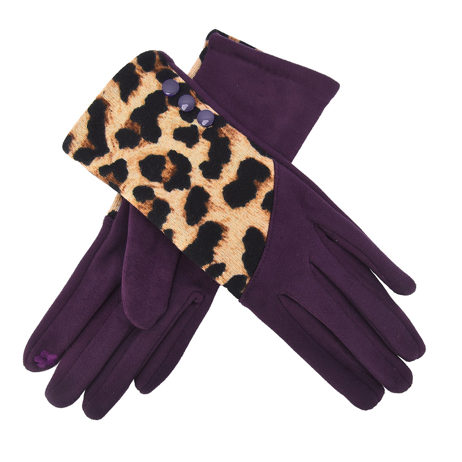 Nya Warm Winter Gloves Featuring Leopard Print - Mellow World