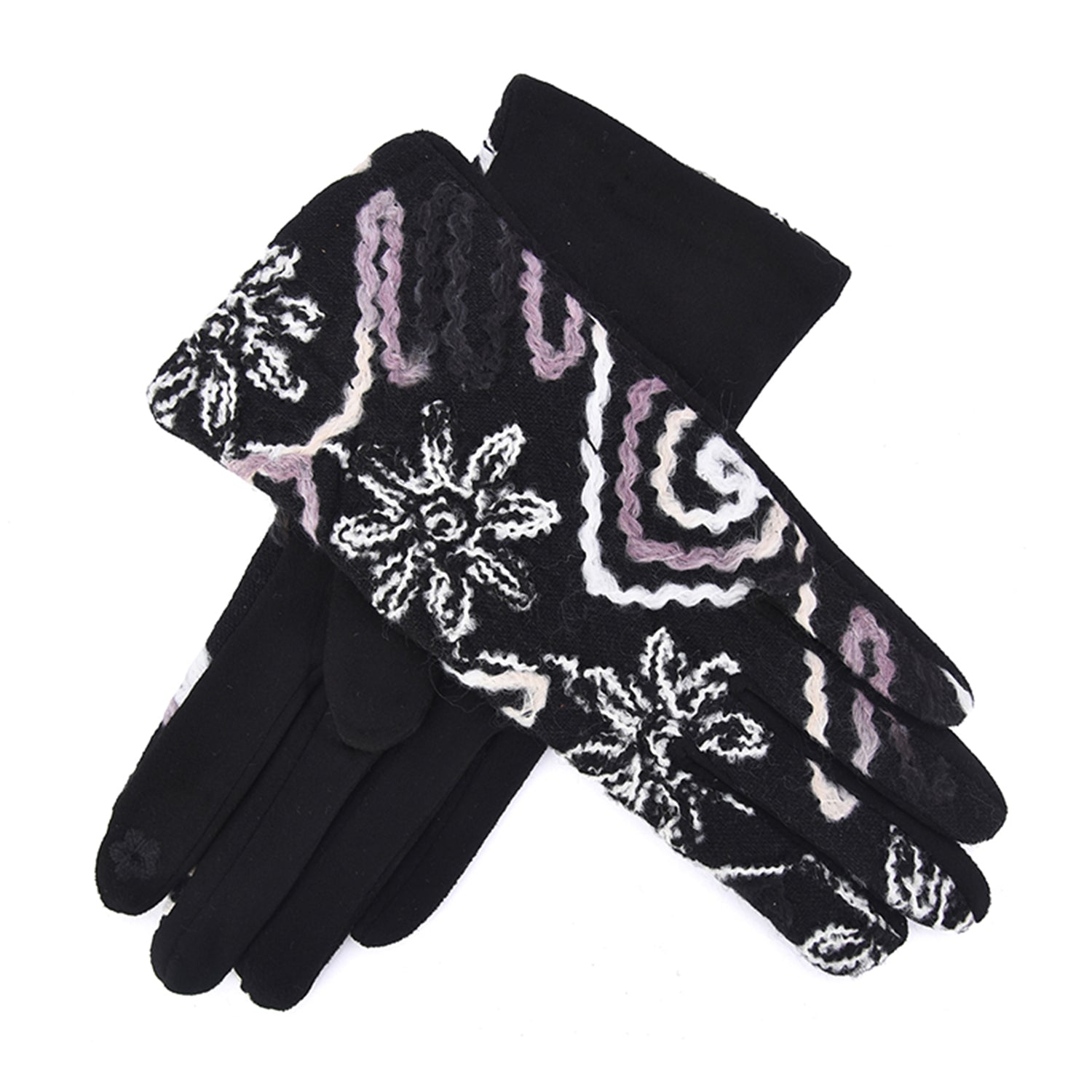 Women Embroidered Floral Gloves