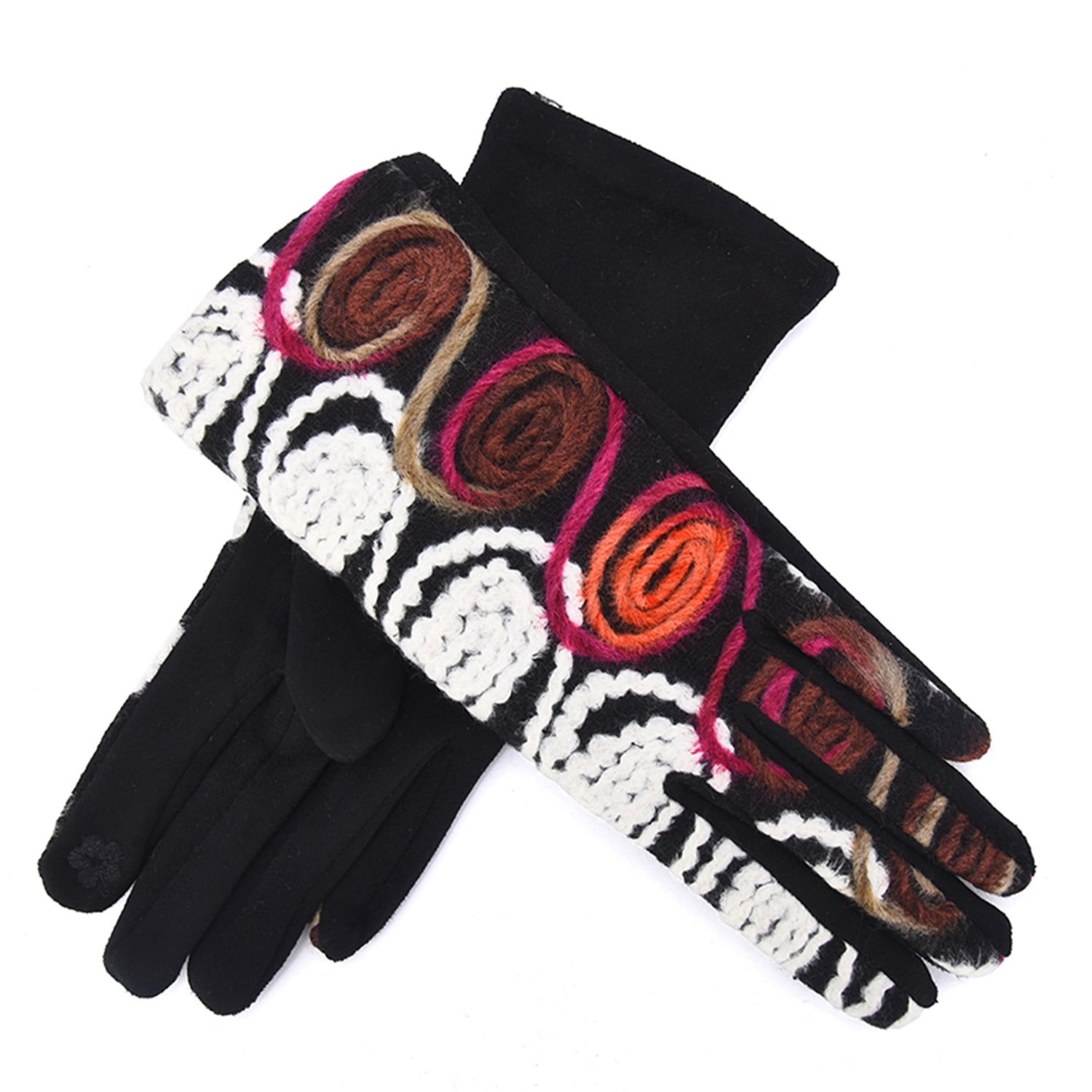 Women Embroidered Floral Gloves