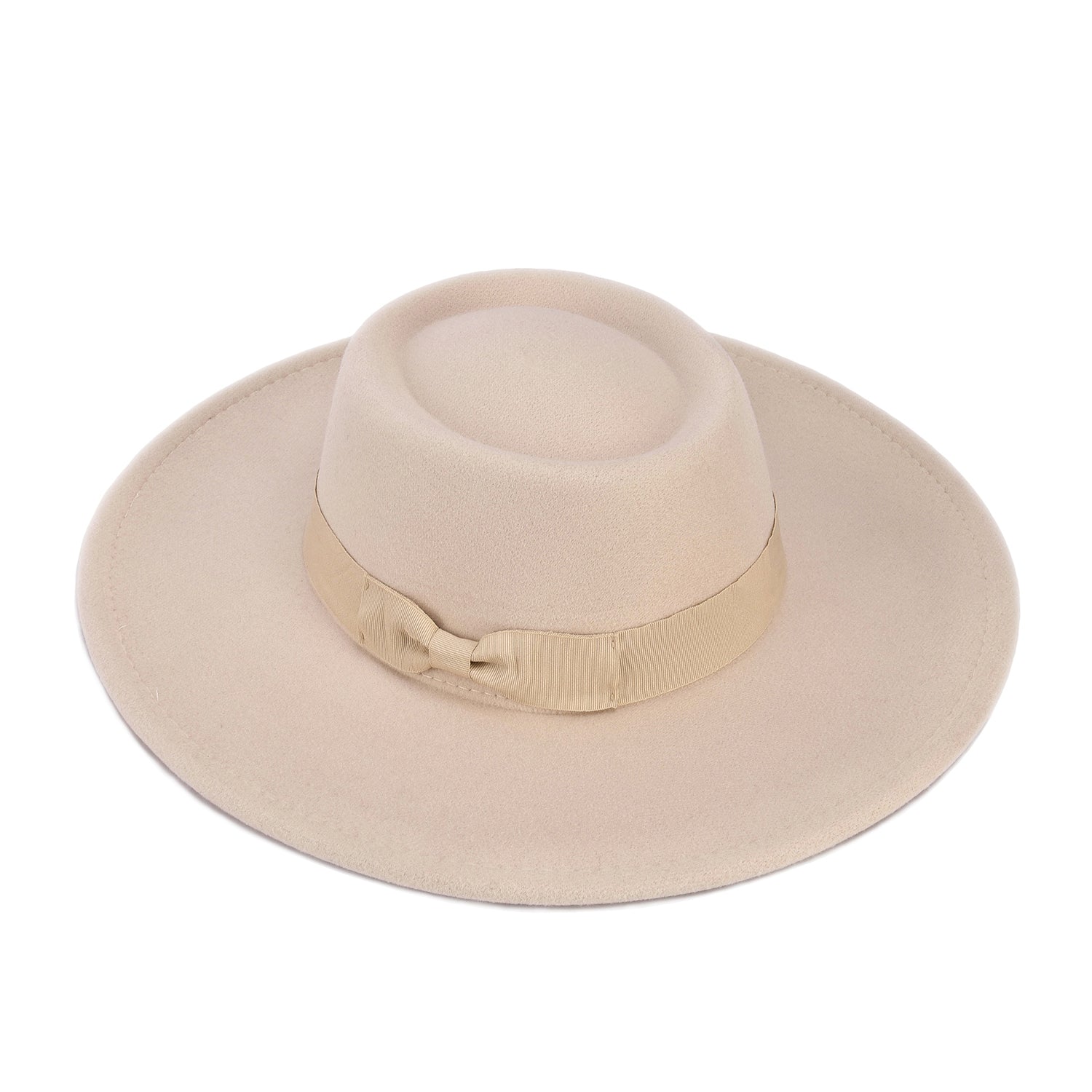Women's Wide Brim Bow Felt Hat - Mellow World