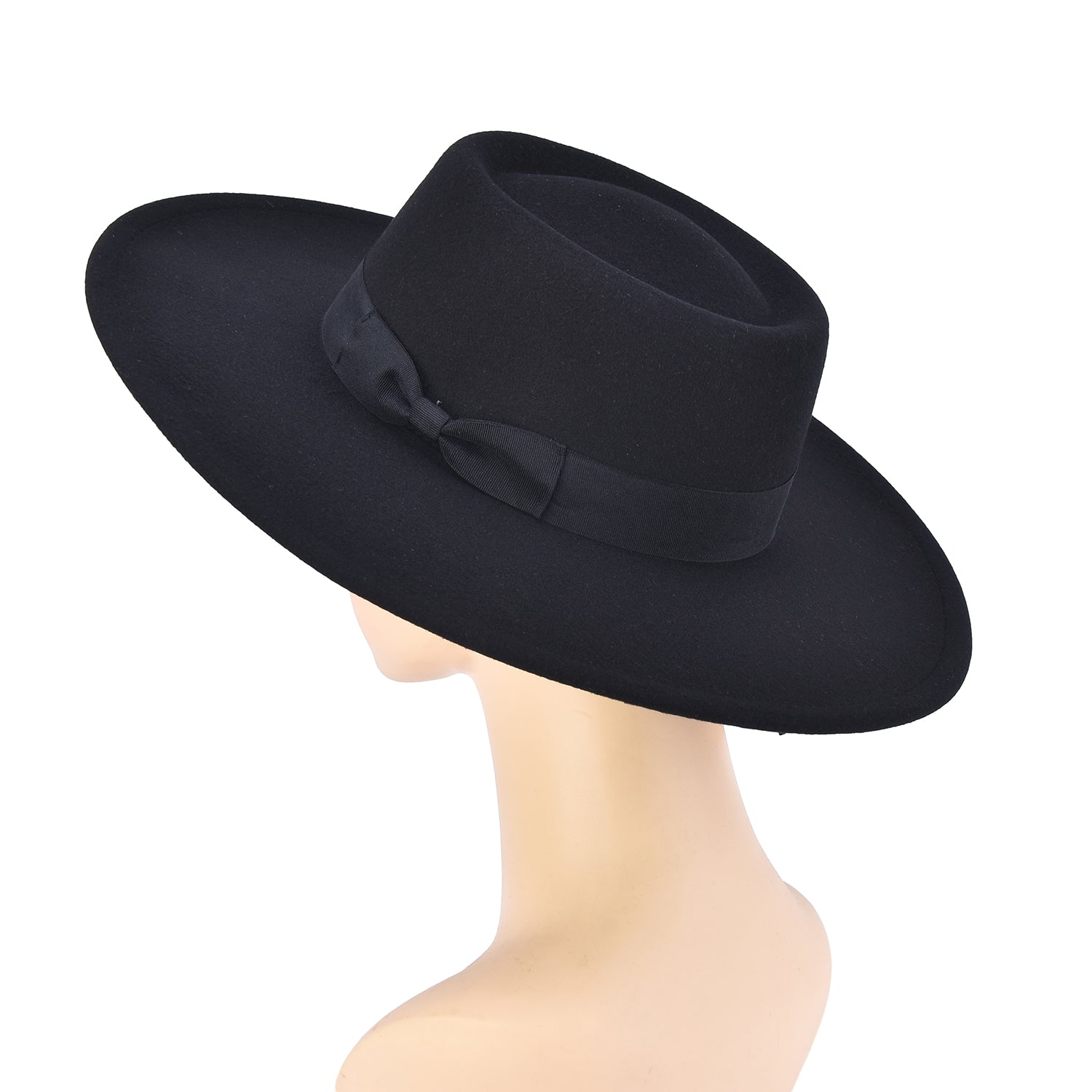 Women's Wide Brim Bow Felt Hat - Mellow World
