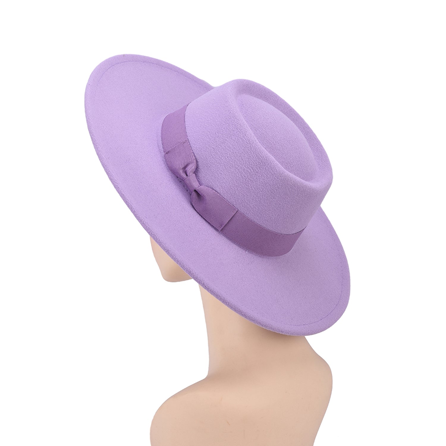 Women's Wide Brim Bow Felt Hat - Mellow World
