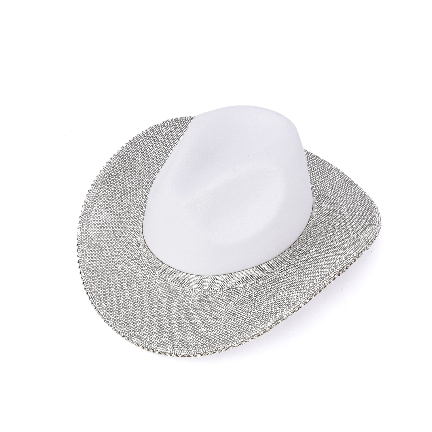 Women's White Rhinestone Cowboy Hat
