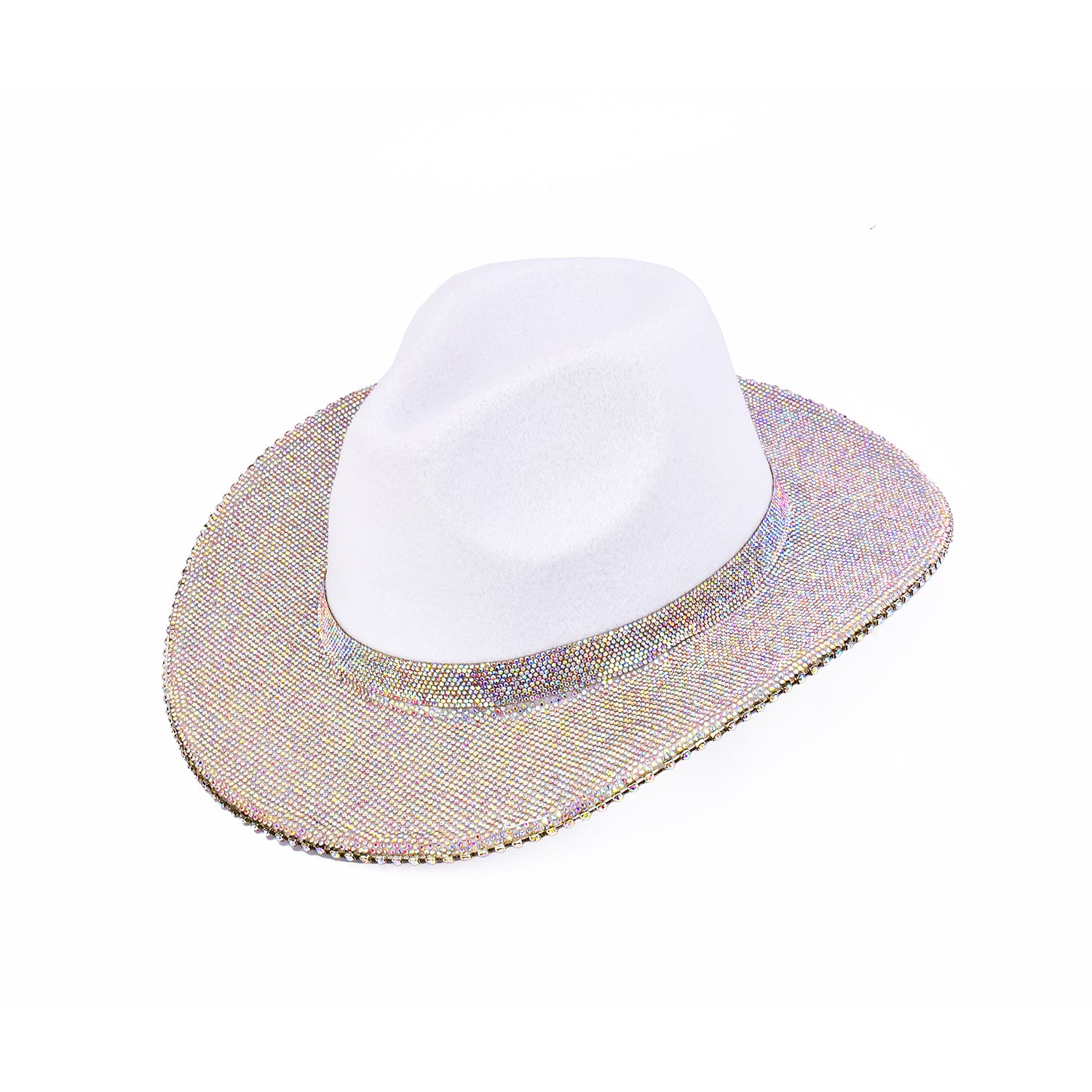Women's Iridescent Rhinestone Cowboy Hat - Mellow World