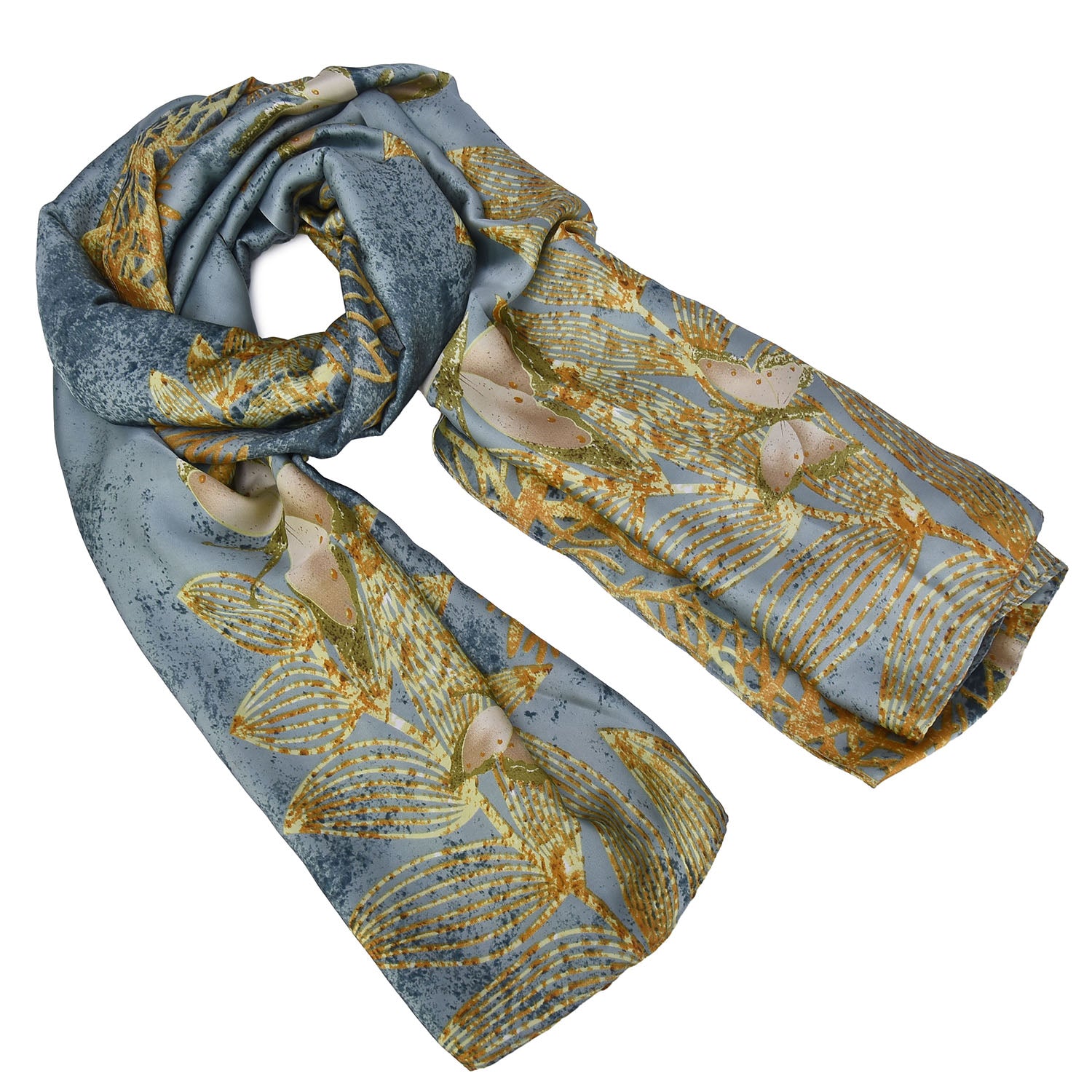 Women's Luxurious Patterned Wrap Scarf - Mellow World