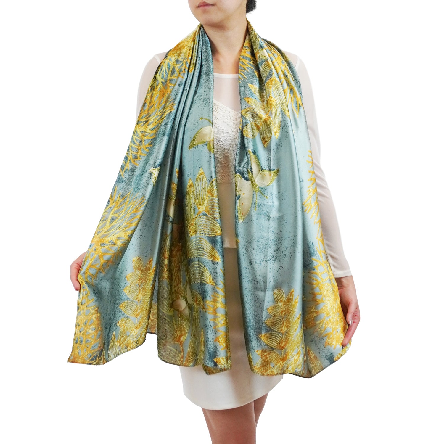 Women's Luxurious Patterned Wrap Scarf - Mellow World
