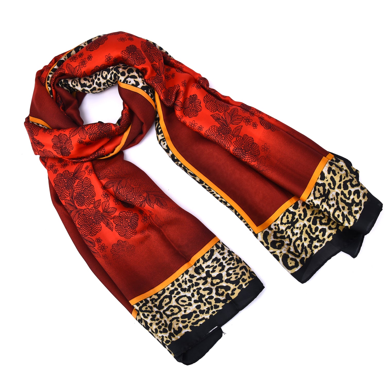 Women's Luxurious Patterned Wrap Scarf - Mellow World