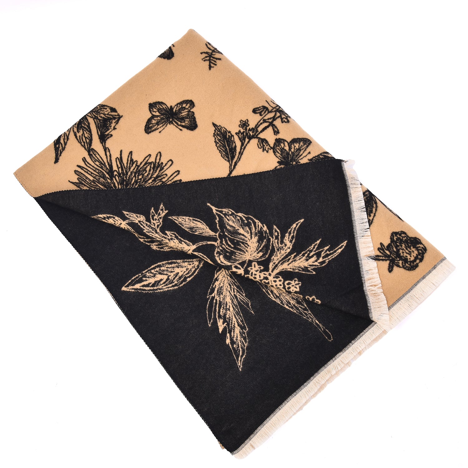 Women's Oversized Reversible Print Scarf